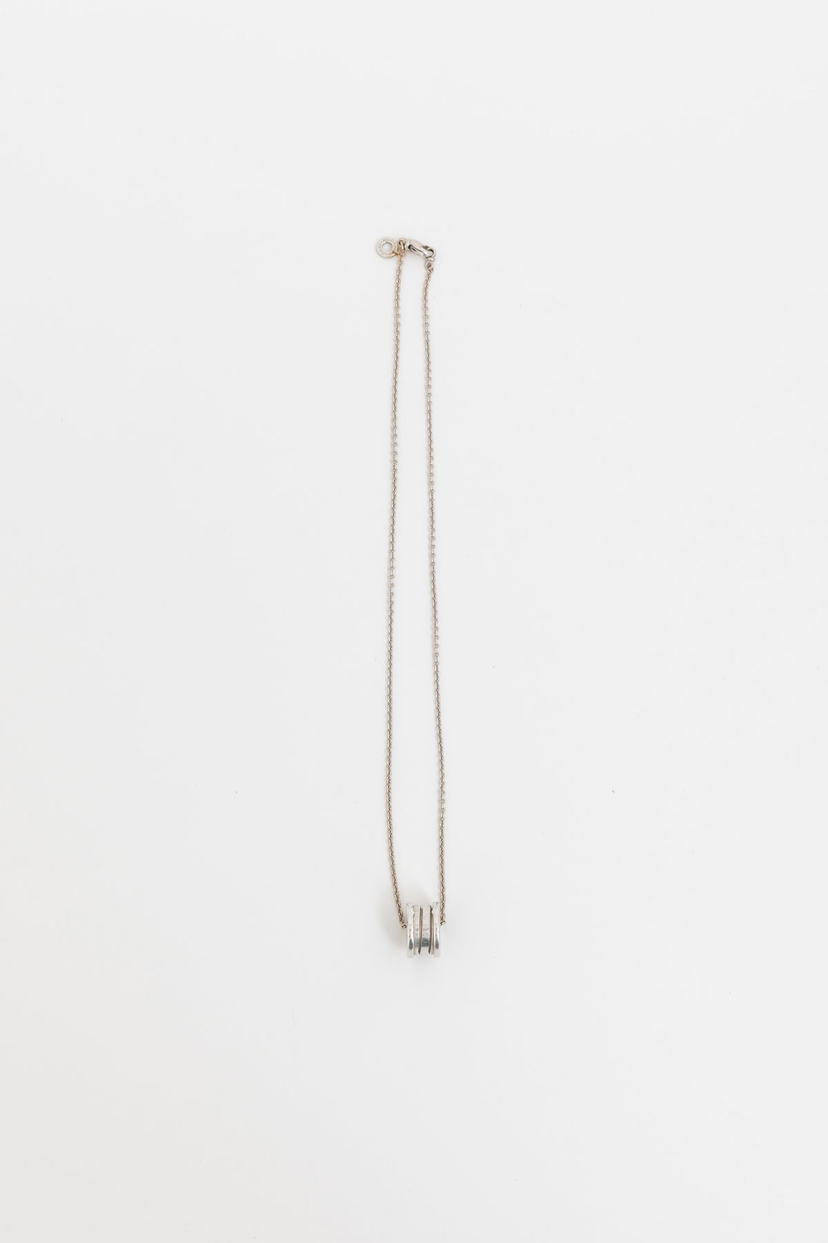 B.zero1 White Gold Pendant Necklace