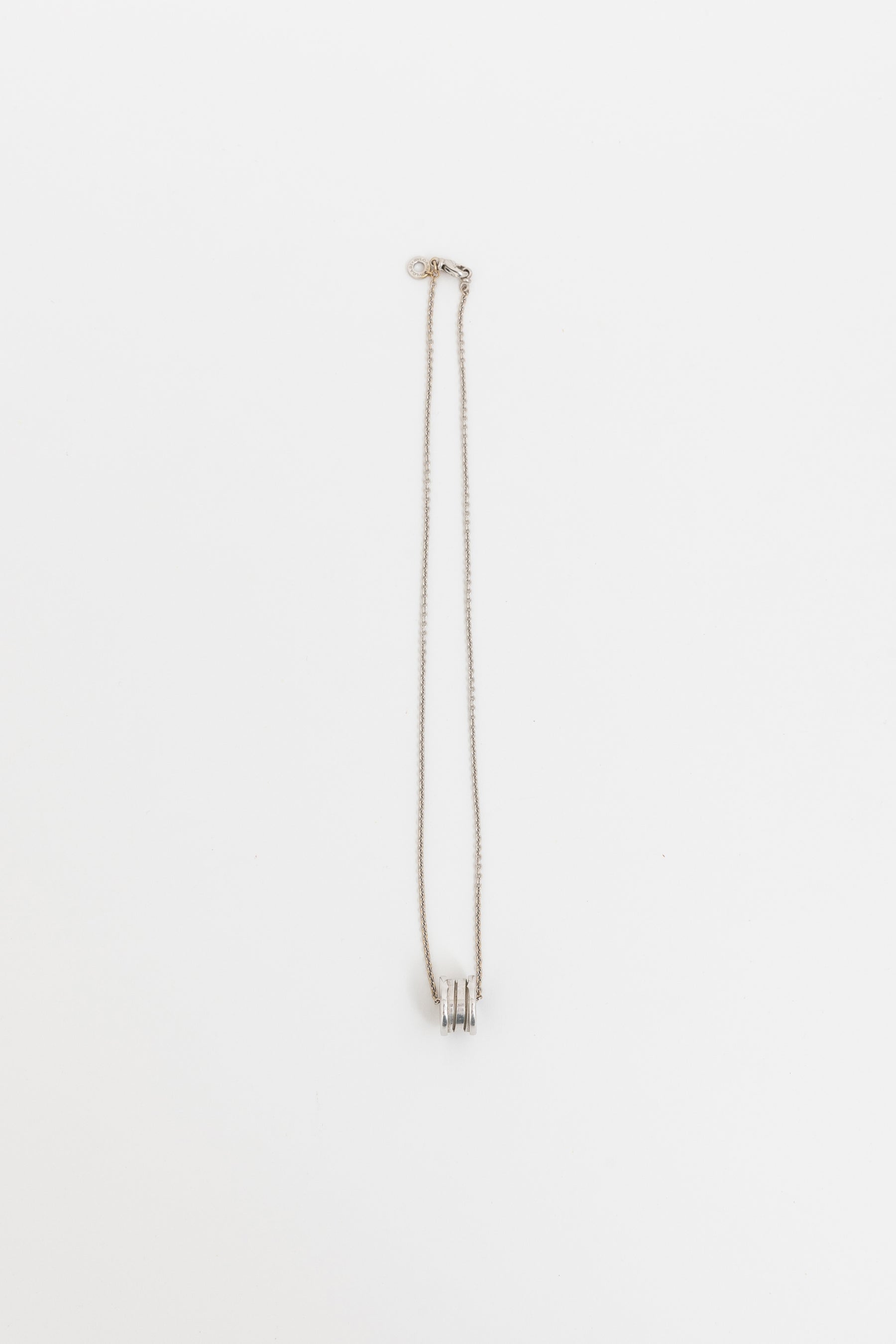 B.zero1 White Gold Pendant Necklace