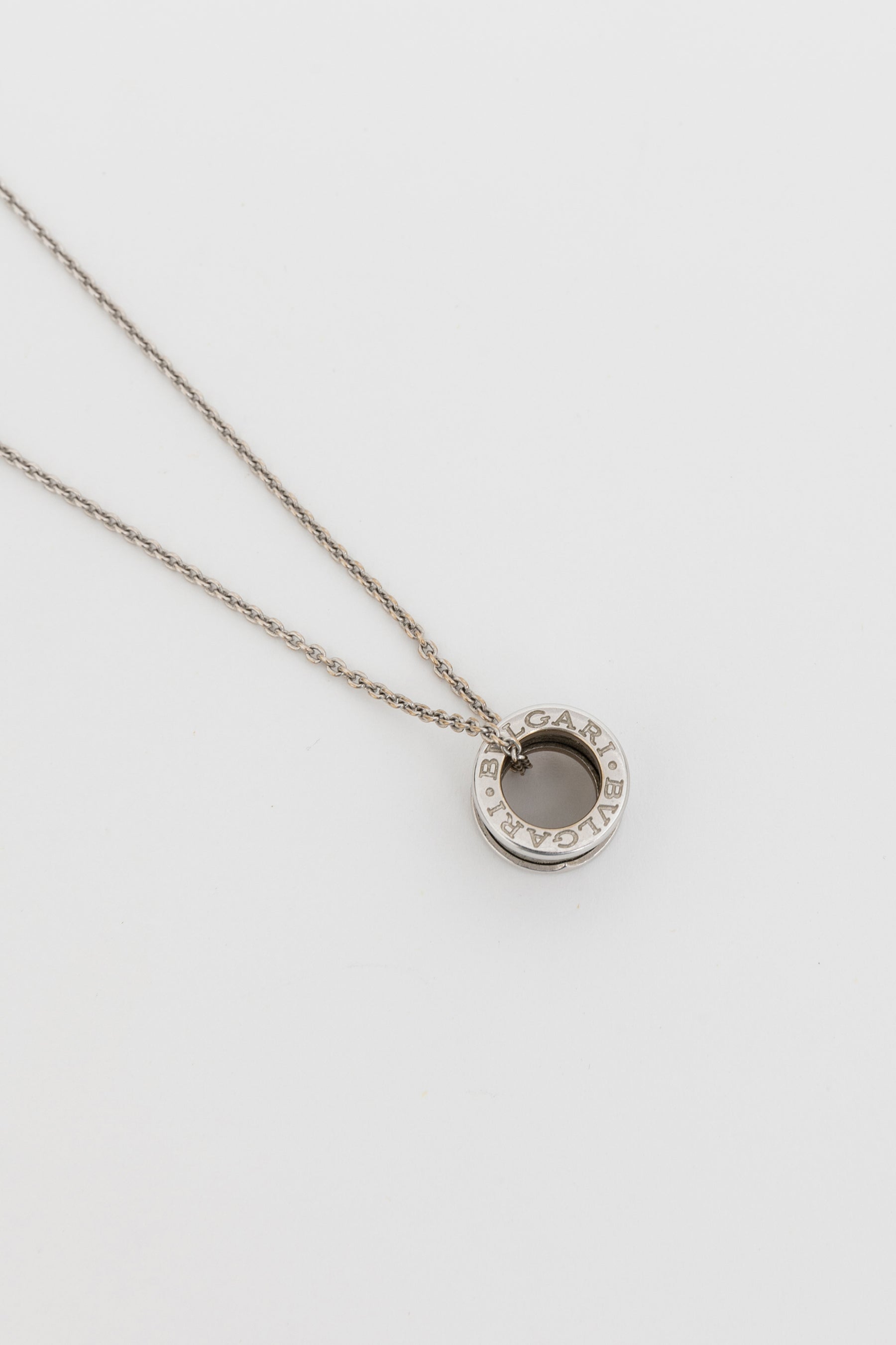 B.zero1 White Gold Pendant Necklace