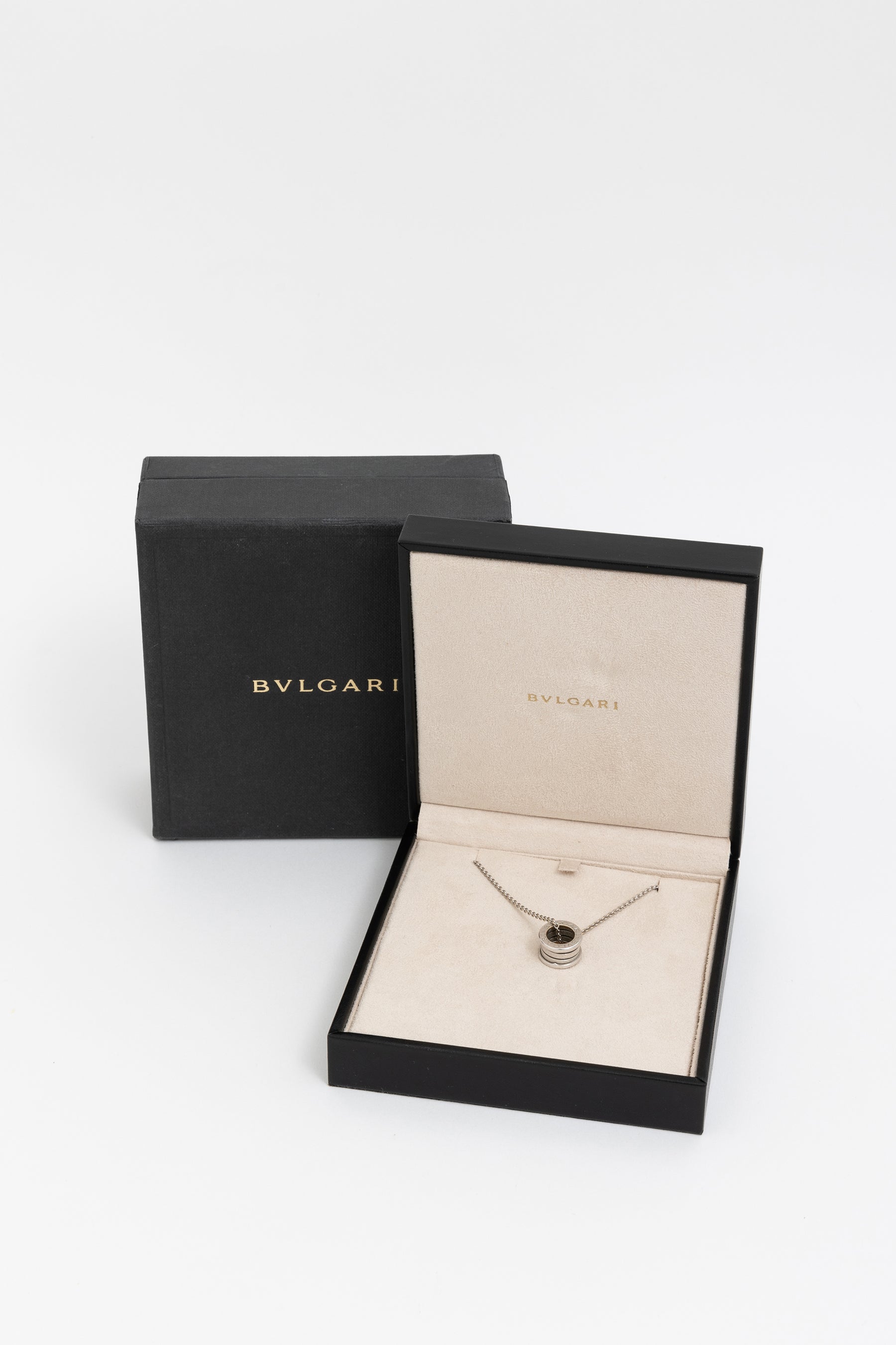 B.zero1 White Gold Pendant Necklace