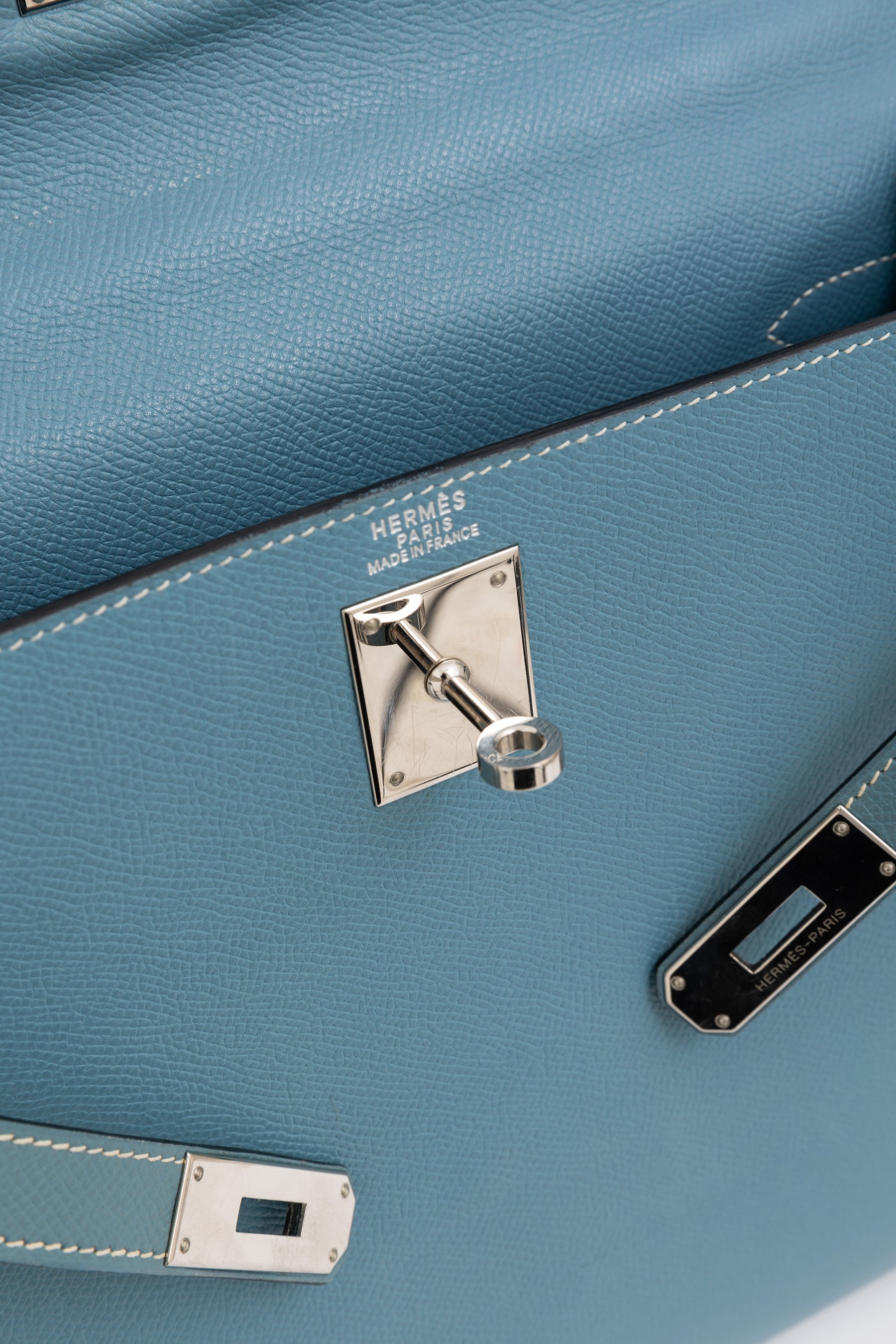 Sellier Bleu Jean 32 Kelly Bag