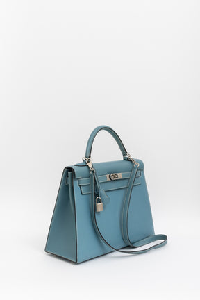 Sellier Bleu Jean 32 Kelly Bag
