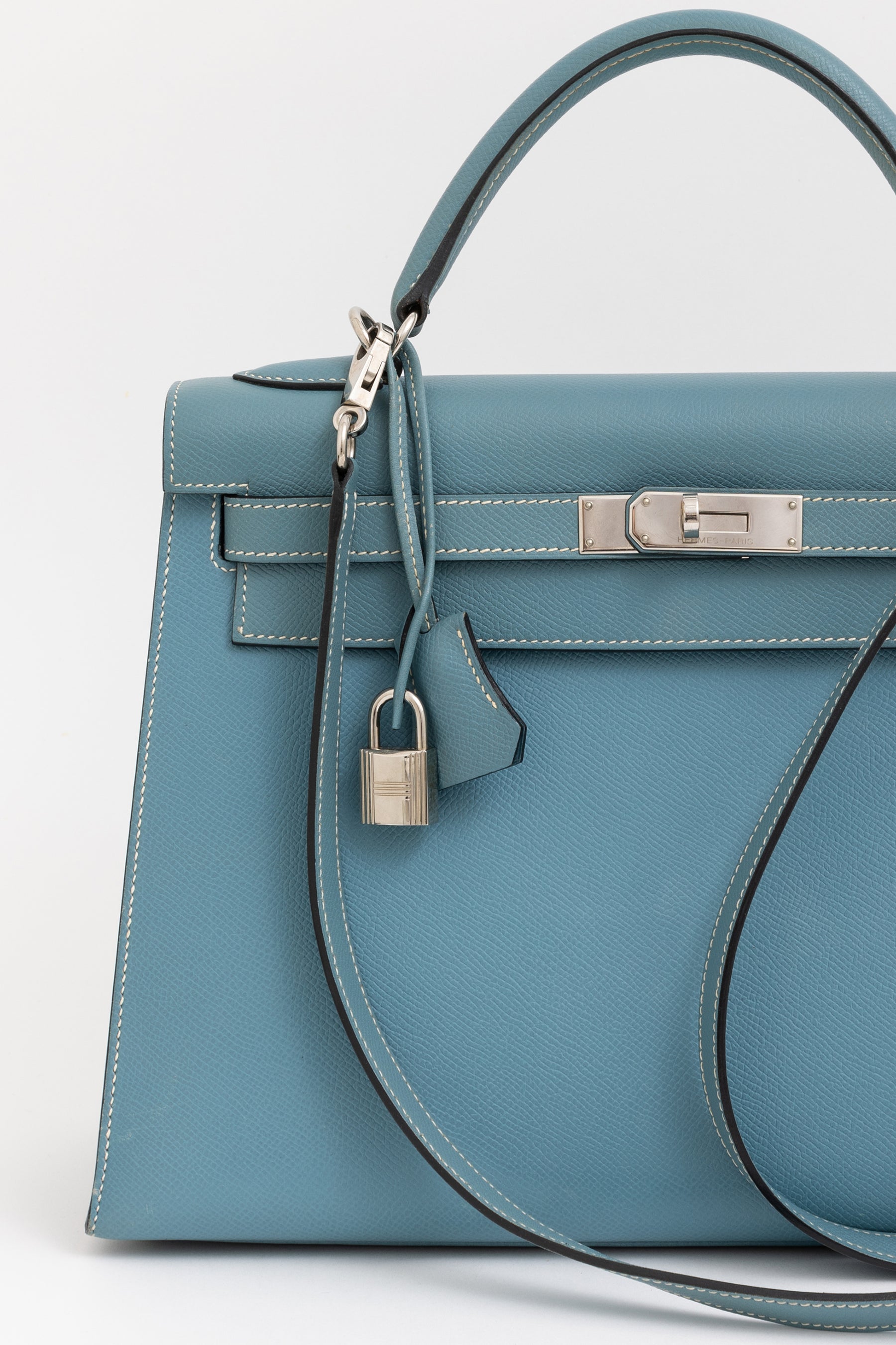 Sellier Bleu Jean 32 Kelly Bag