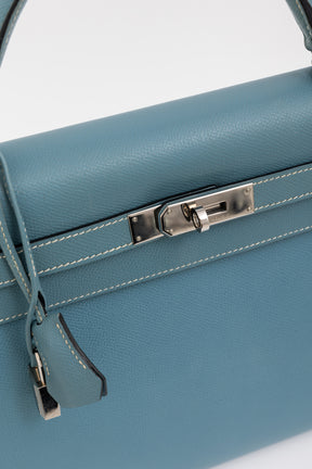 Sellier Bleu Jean 32 Kelly Bag