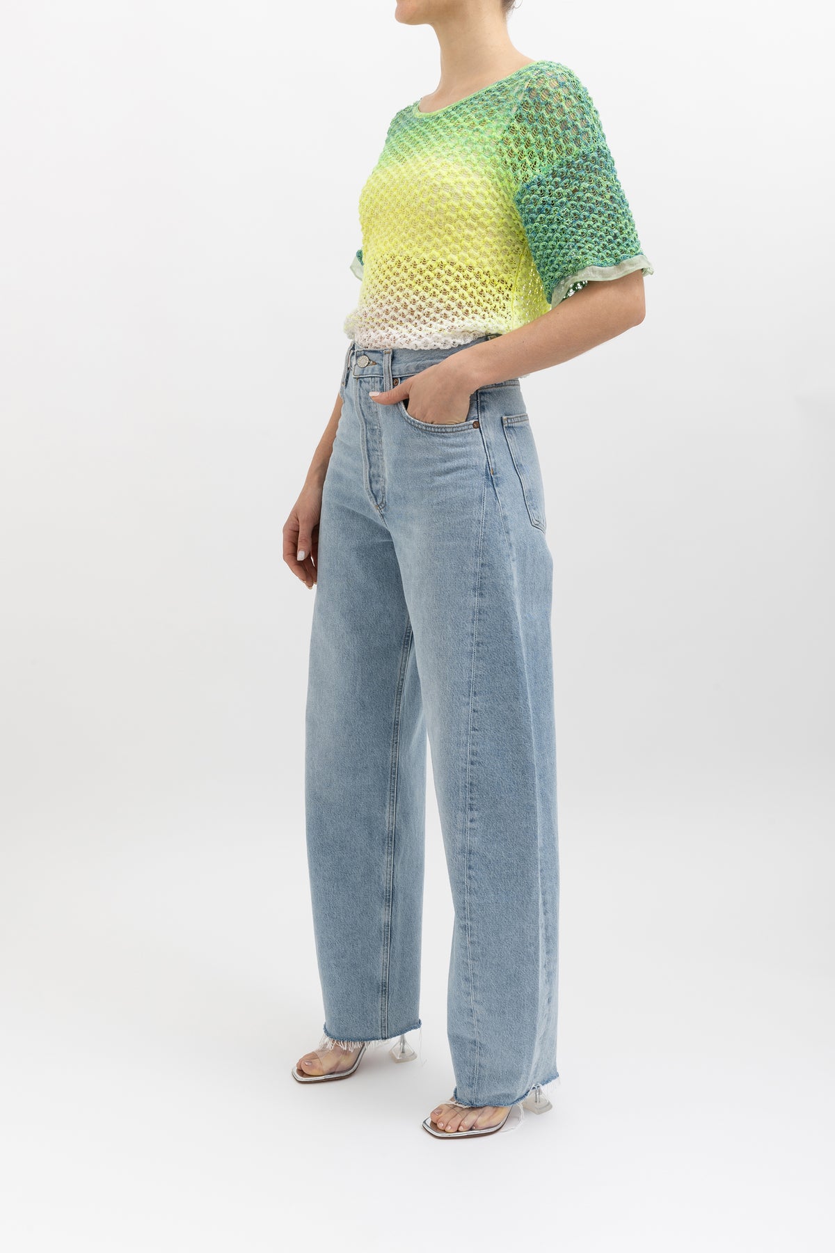Crochet Knit T-Shirt
