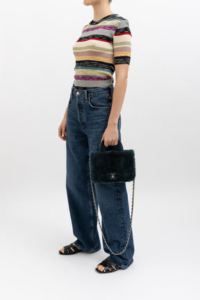 Space-Dyed Rib Knit T-Shirt
