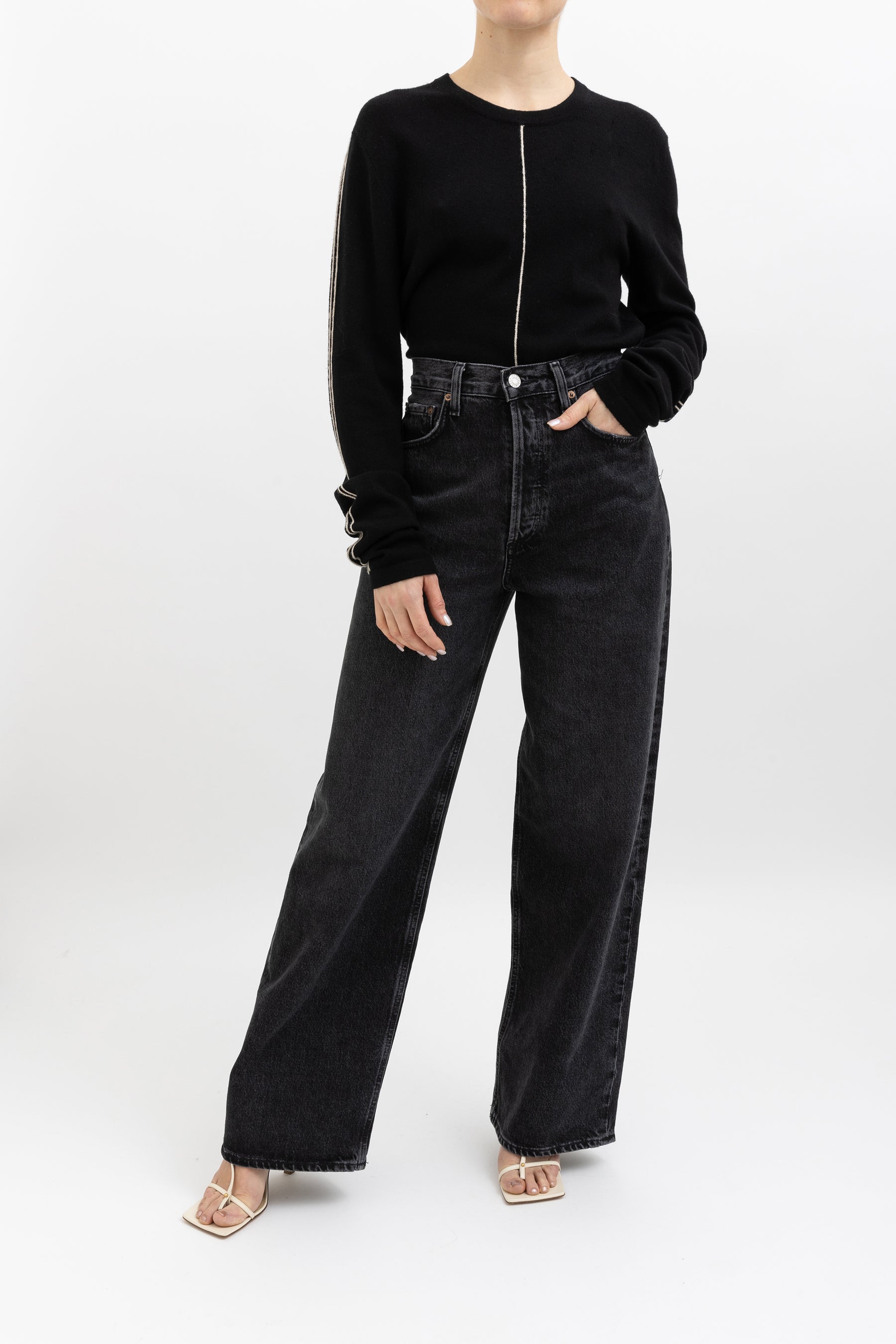 Contrast Layering Knit Sweater