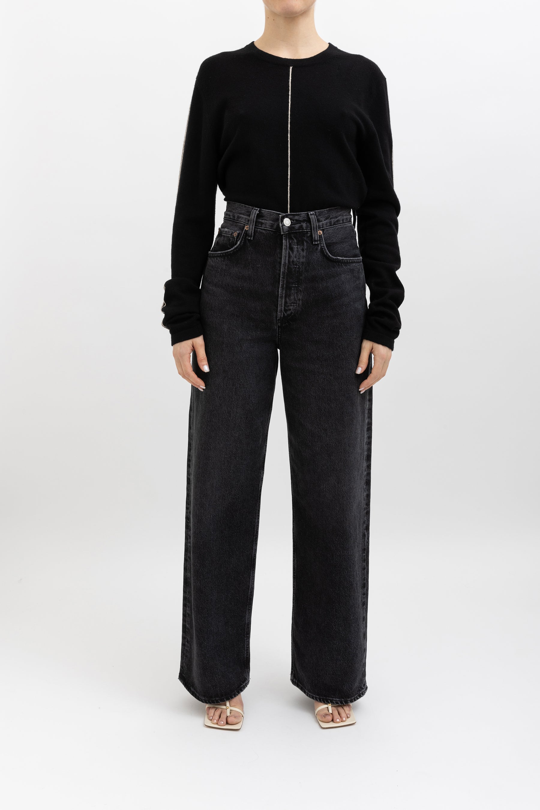 Contrast Layering Knit Sweater