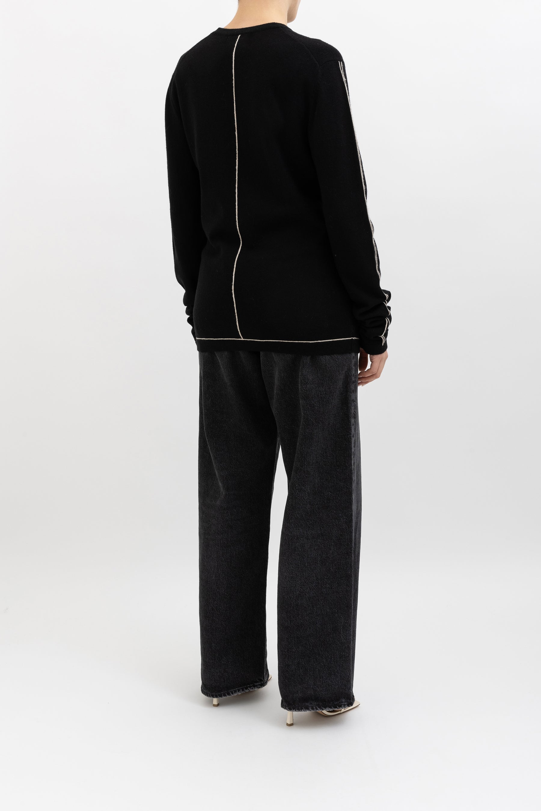 Contrast Layering Knit Sweater
