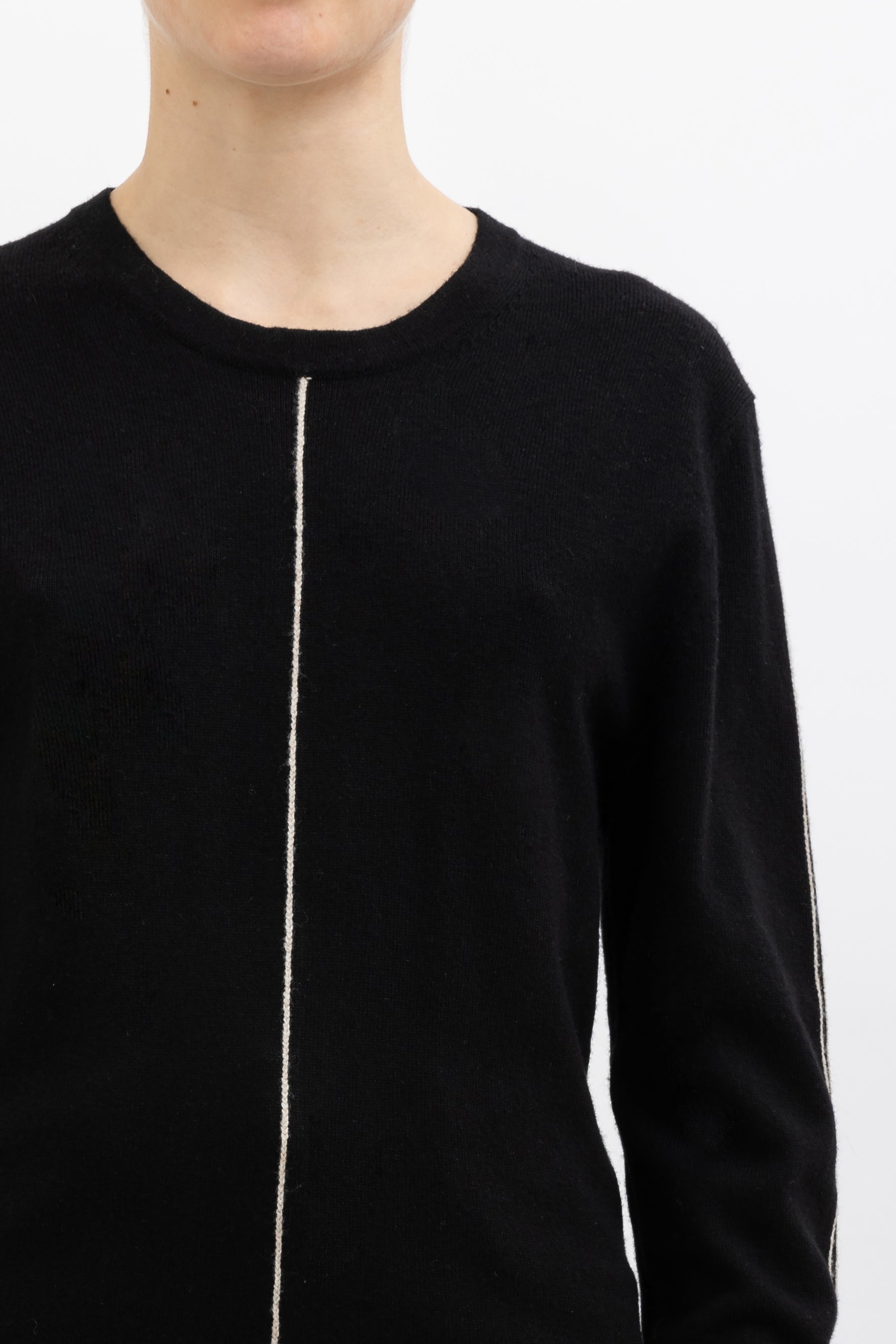 Contrast Layering Knit Sweater