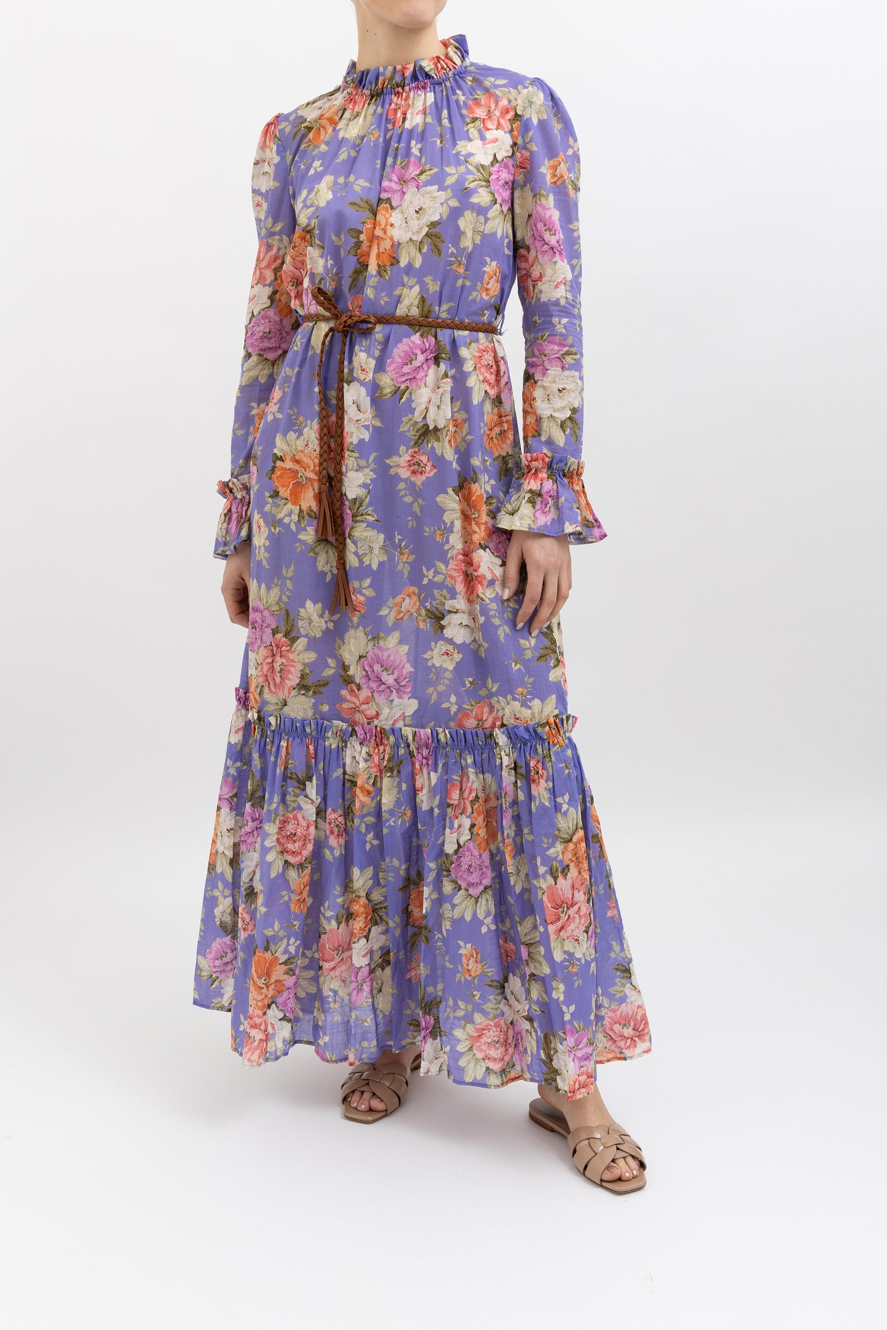 Pattie Frill Maxi Dress