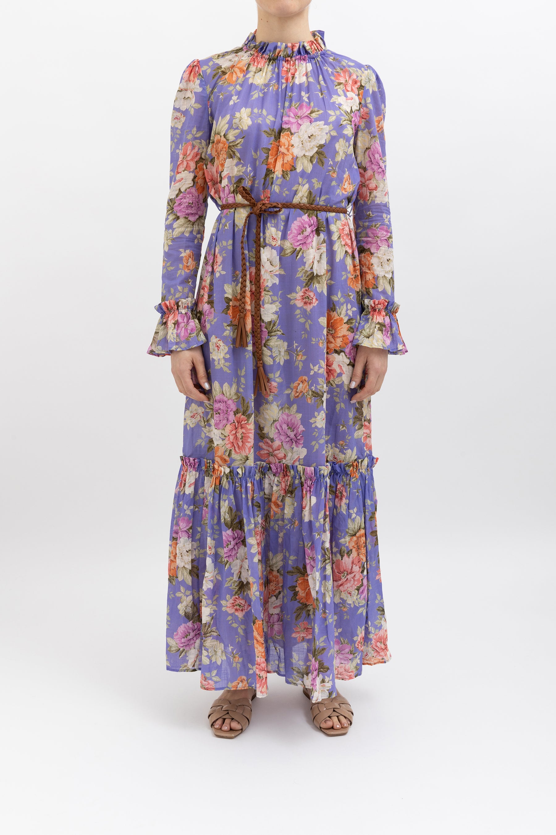 Pattie Frill Maxi Dress