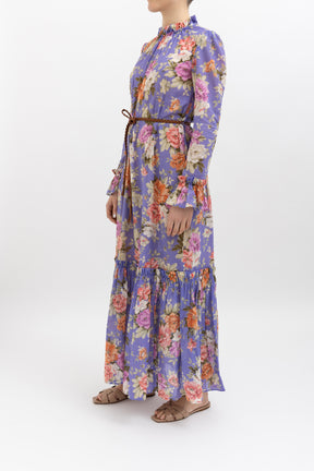 Pattie Frill Maxi Dress