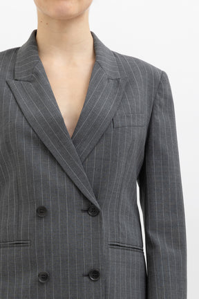 Tailored Striped Jacket and Pant Set
