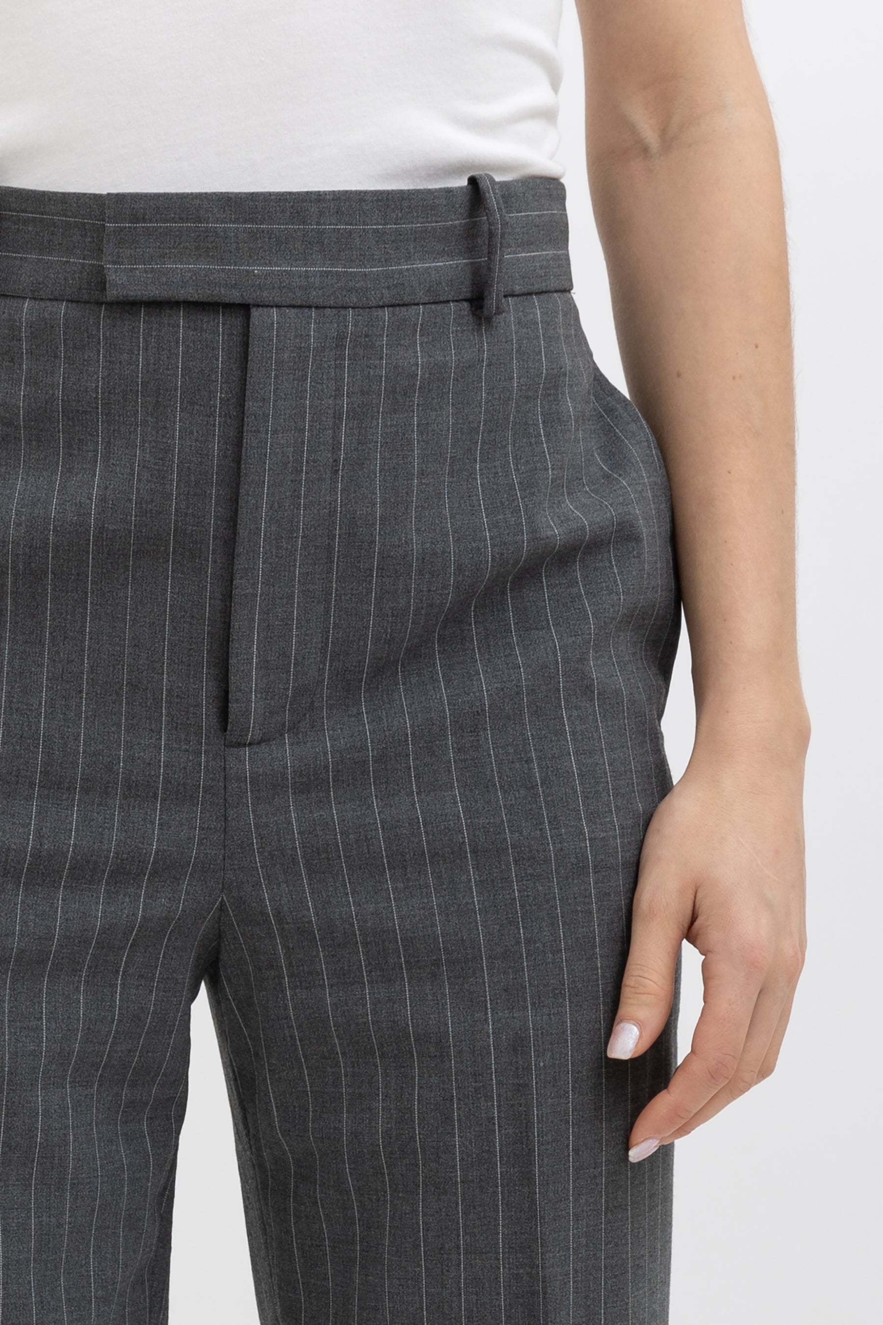 Tailored Striped Jacket and Pant Set