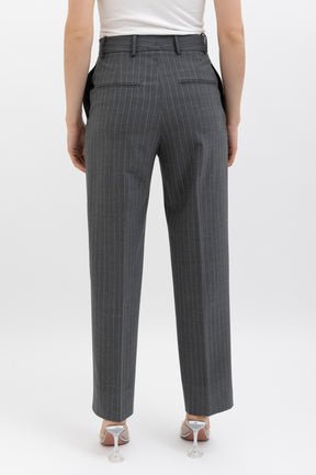 Tailored Striped Jacket and Pant Set
