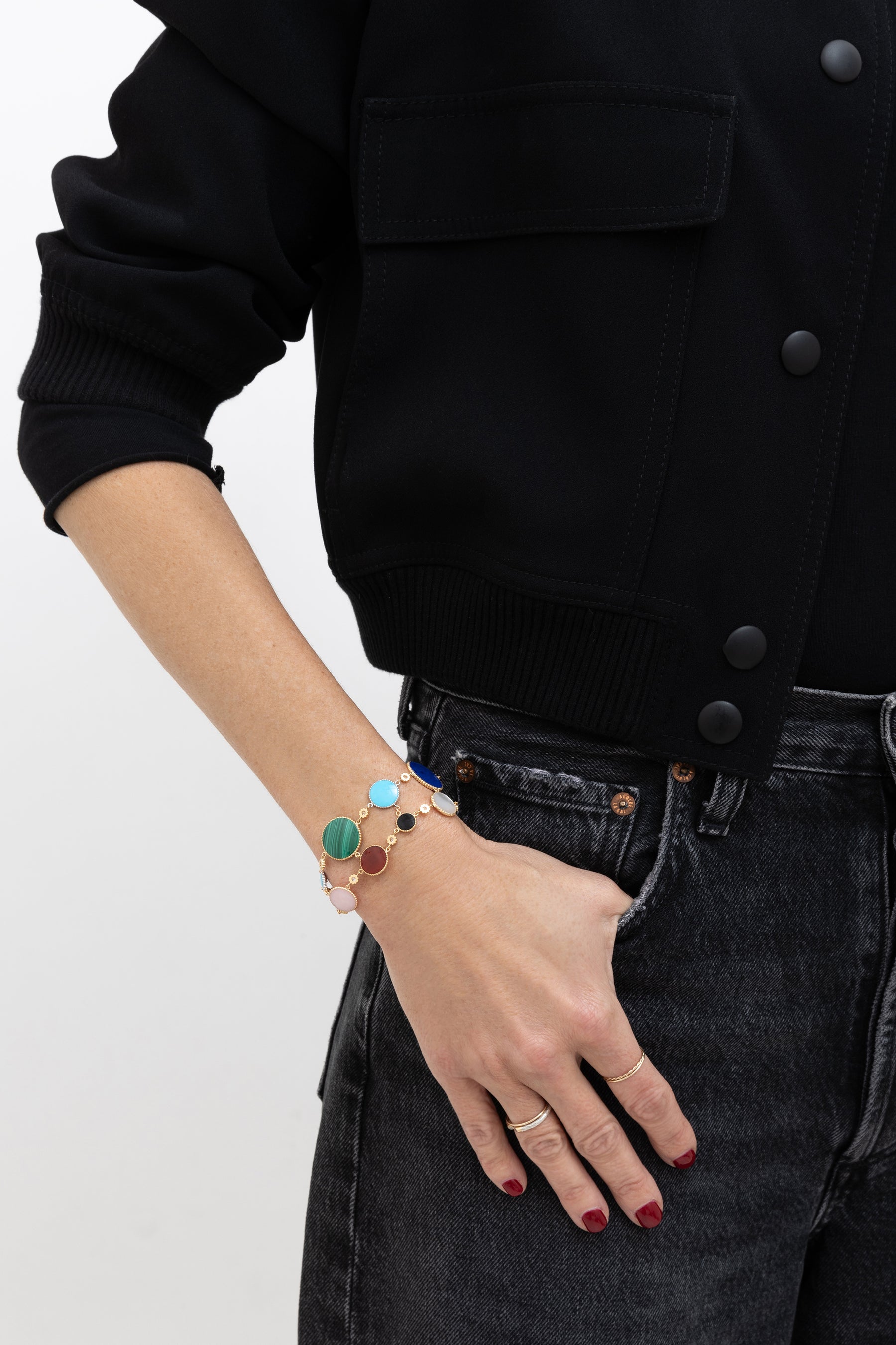 Dior Rose Des Vents Double Bracelet