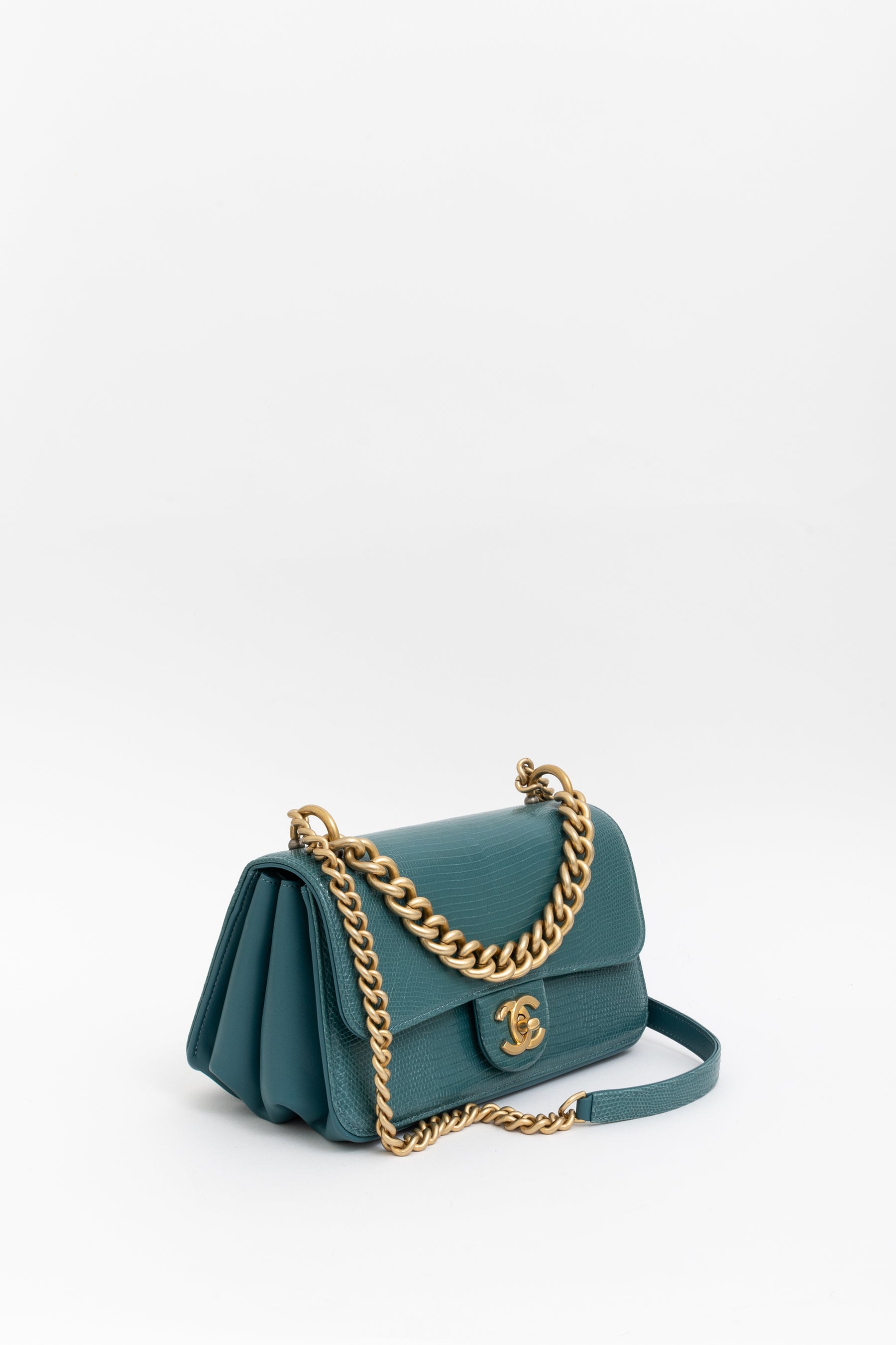 Exotic Lizard Flap Bag
