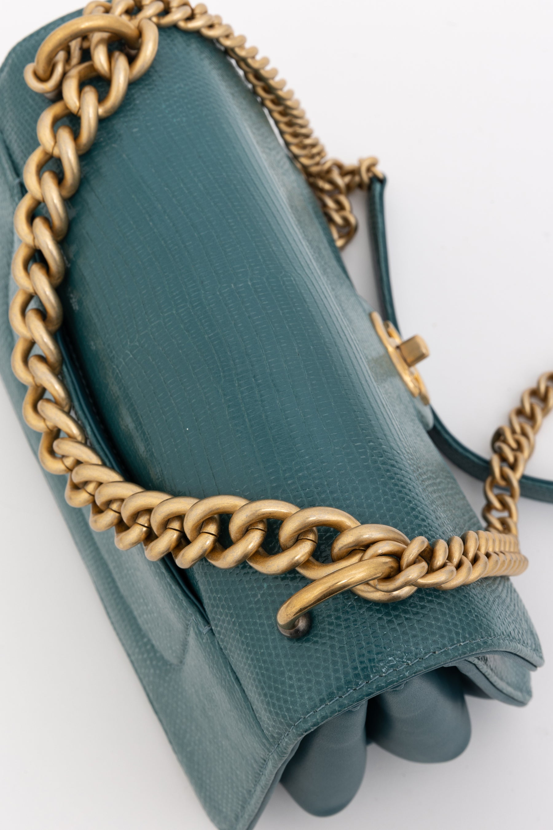 Exotic Lizard Flap Bag
