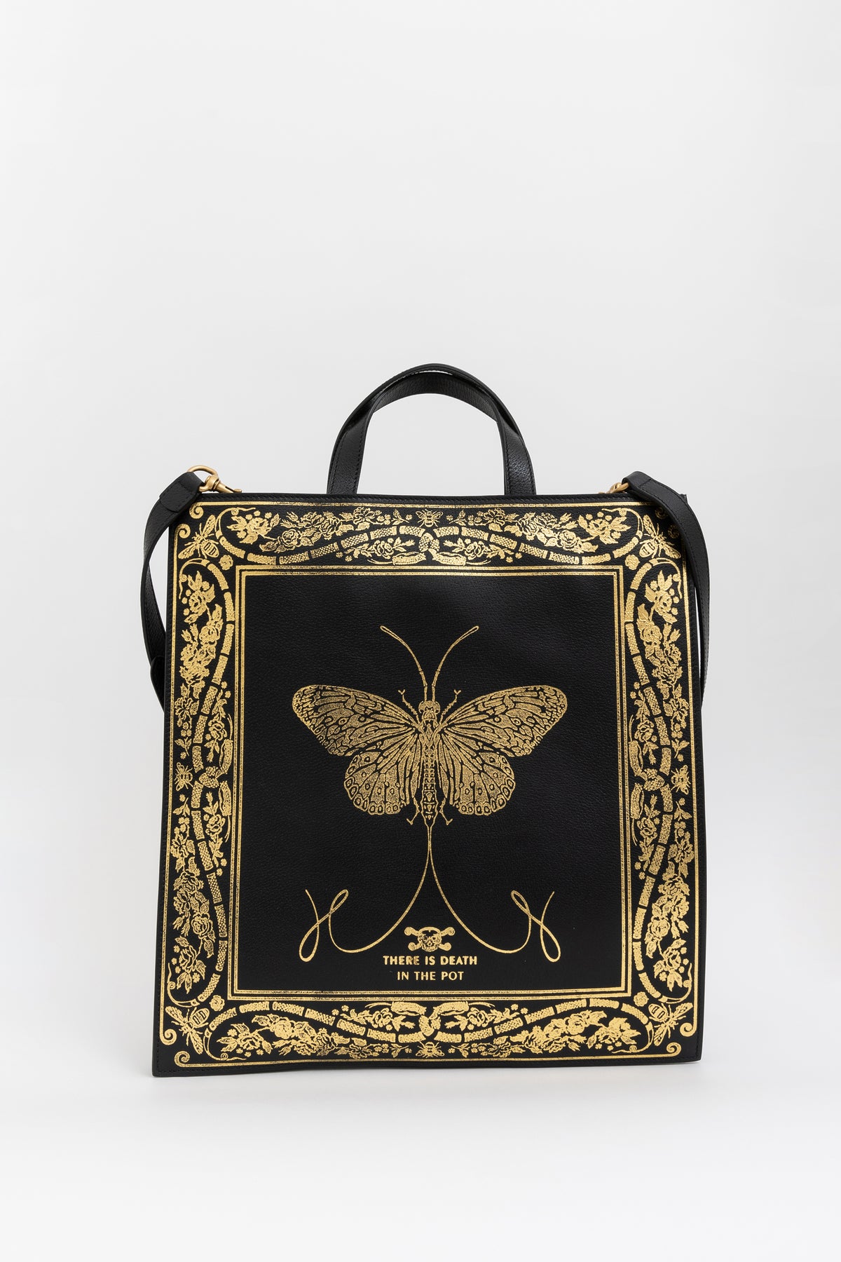 Garden Butterfly Convertible Tote Bag