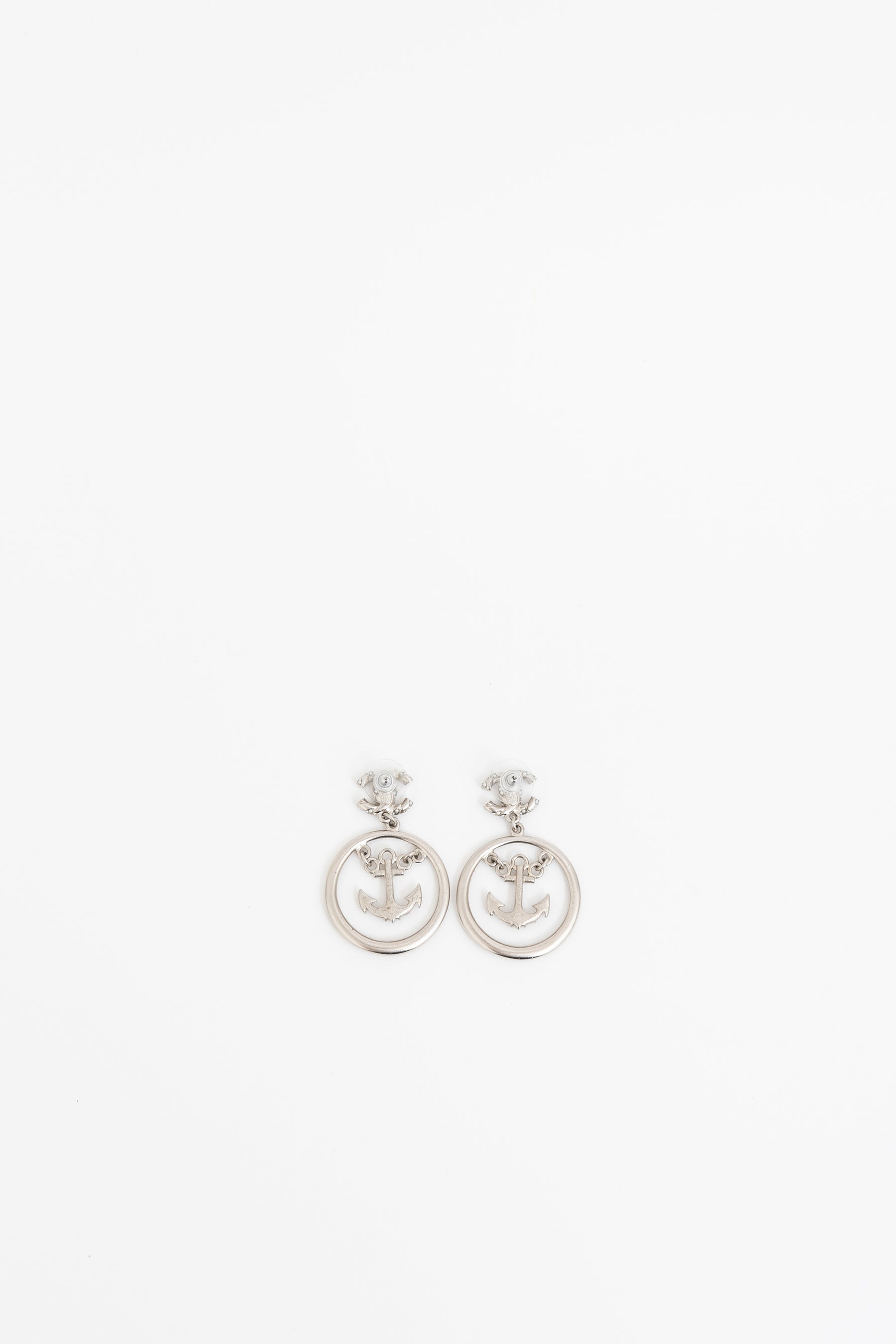 Crystal Anchor Earrings