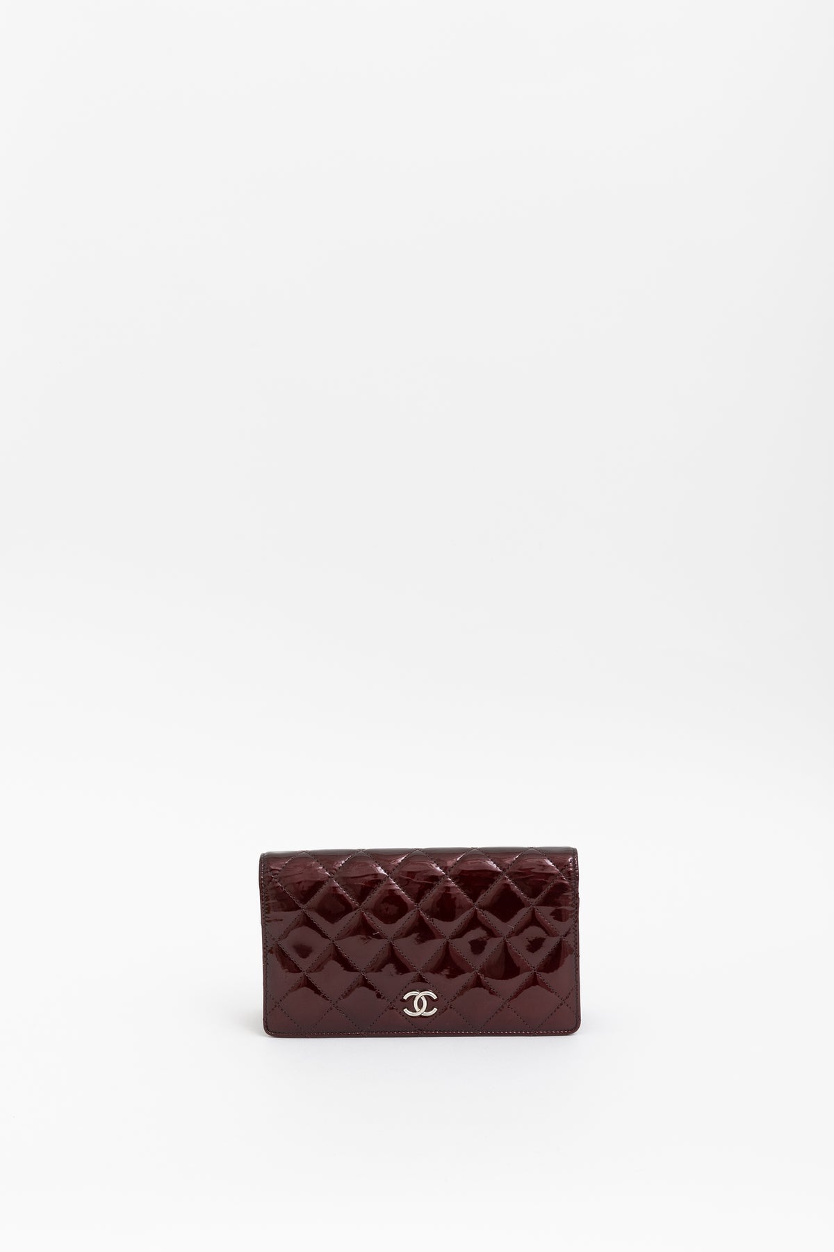 Patent Yen Quilted Wallet