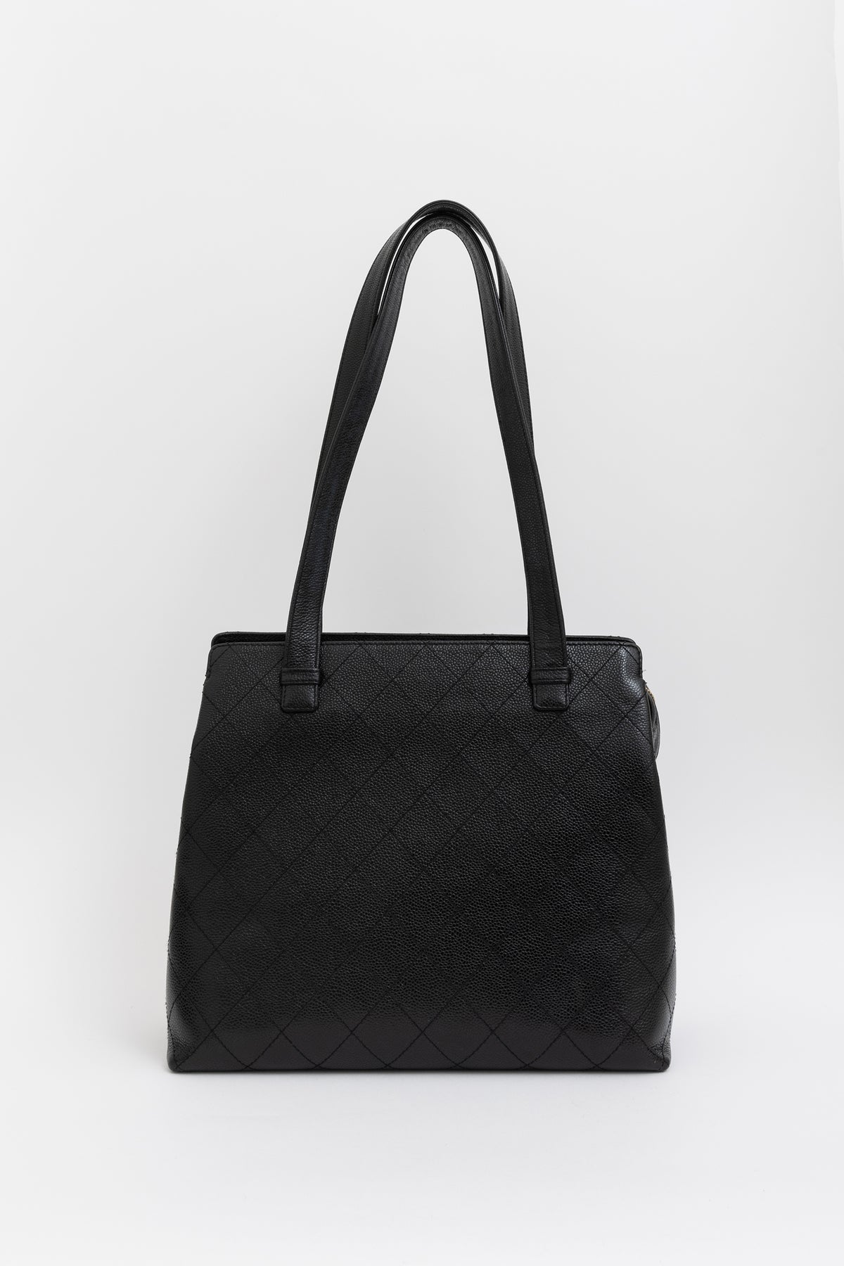 Caviar Leather Vintage Tote Bag