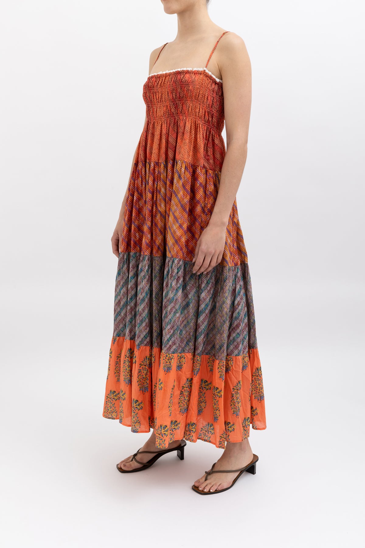 Printed Tiered Dress