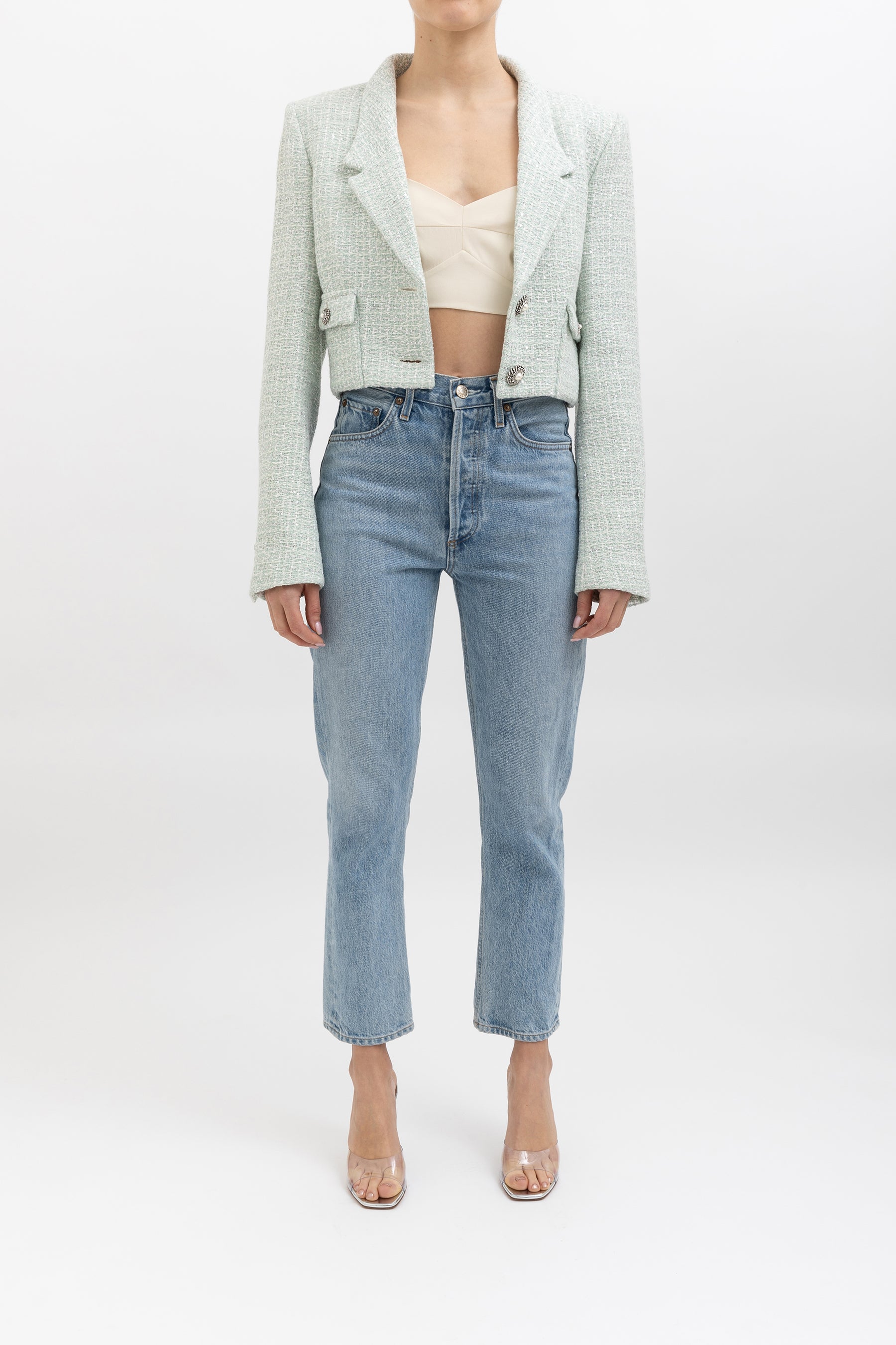 Cropped Tweed Jacket