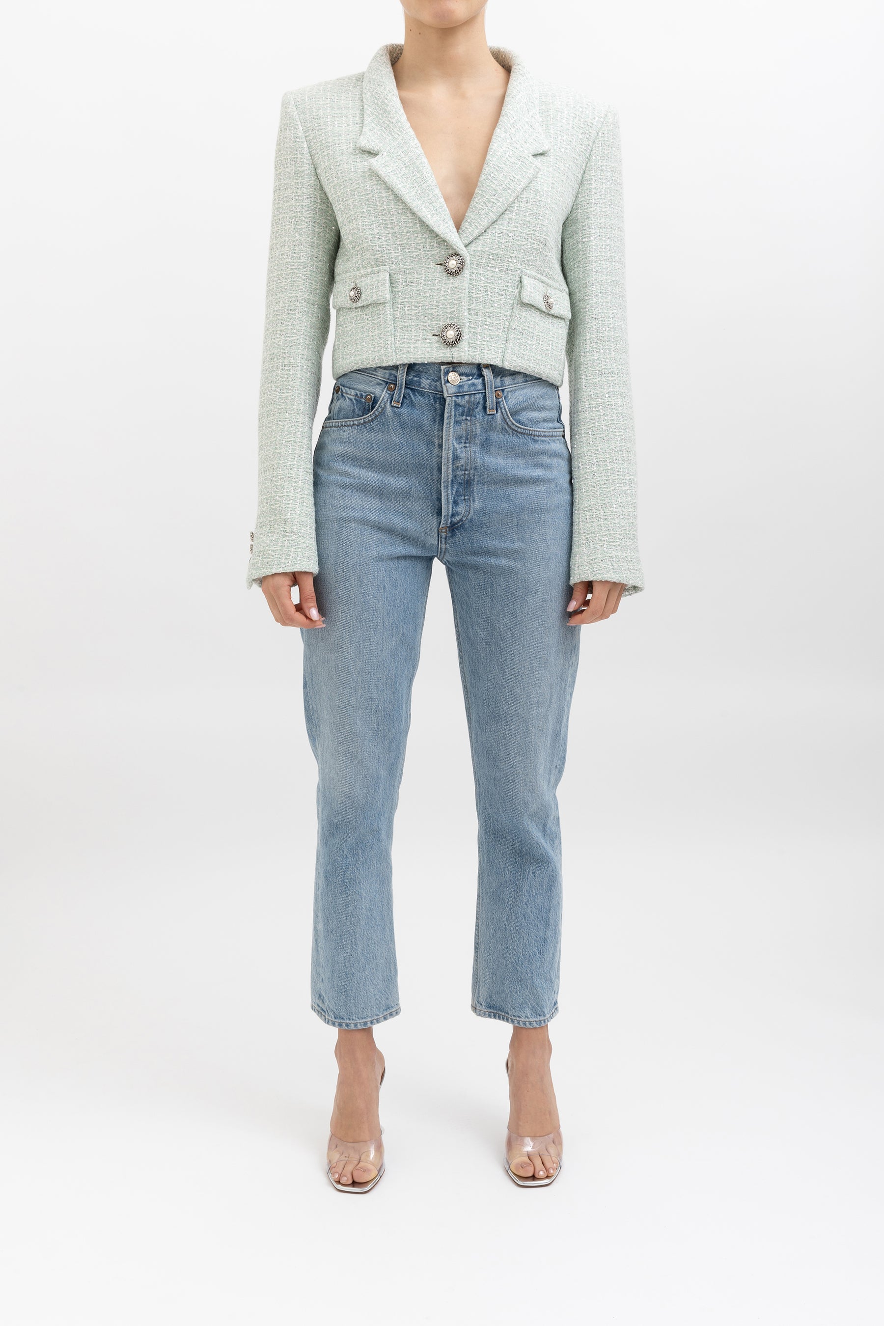 Cropped Tweed Jacket