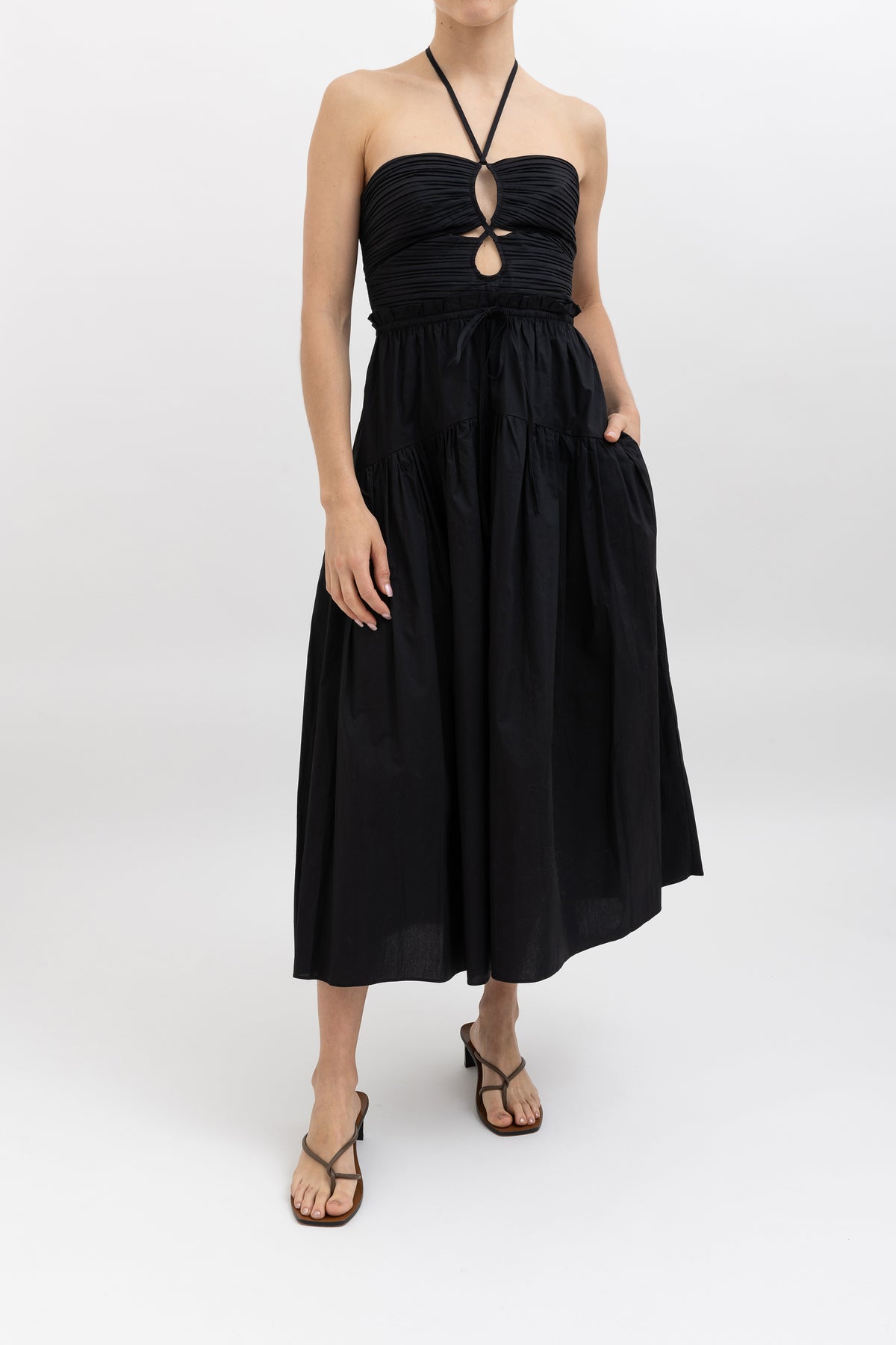 Emmaline Tiered Halterneck Dress
