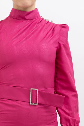 Crystal Belted Mini Dress