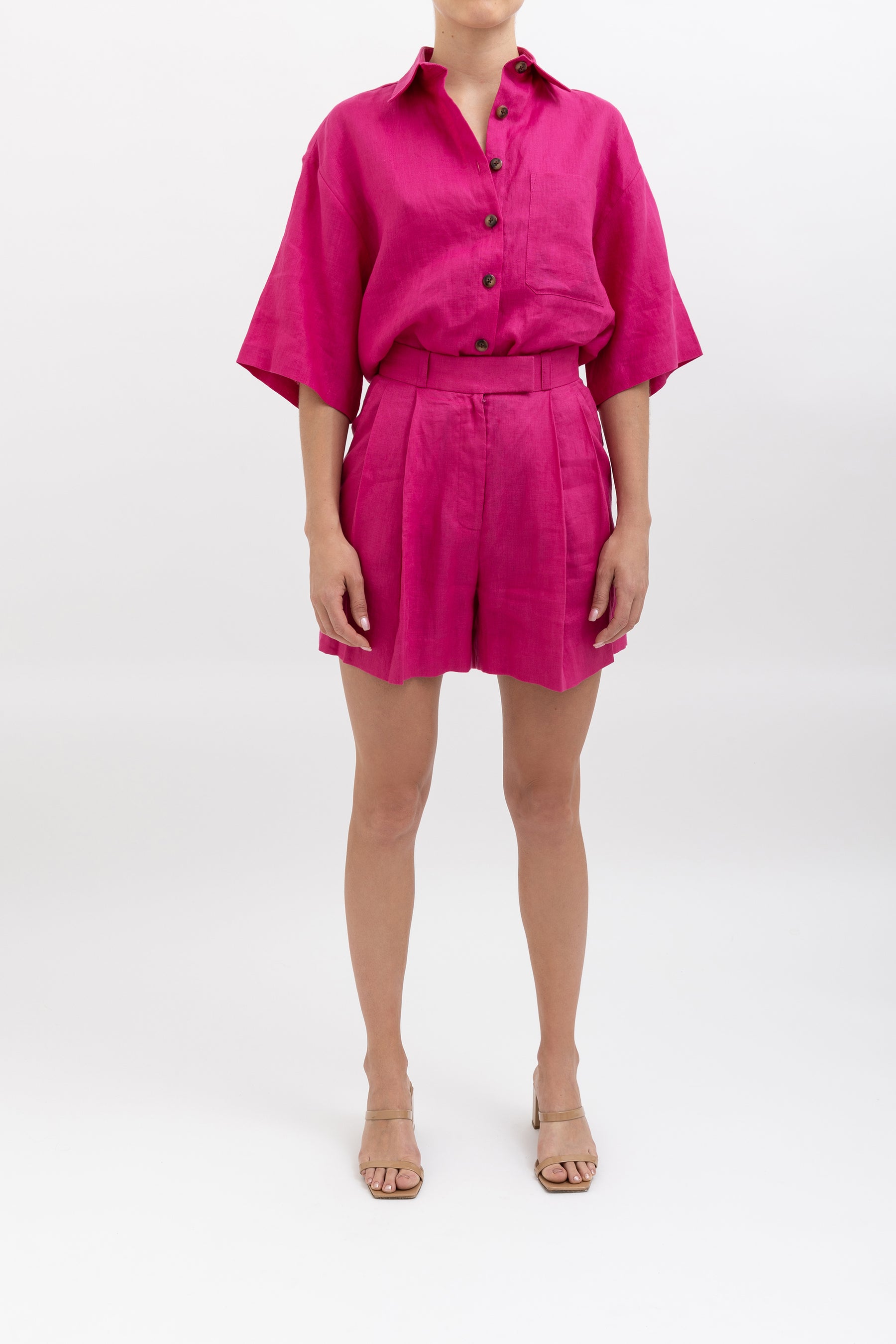 Fai Linen Shirt and Short Set