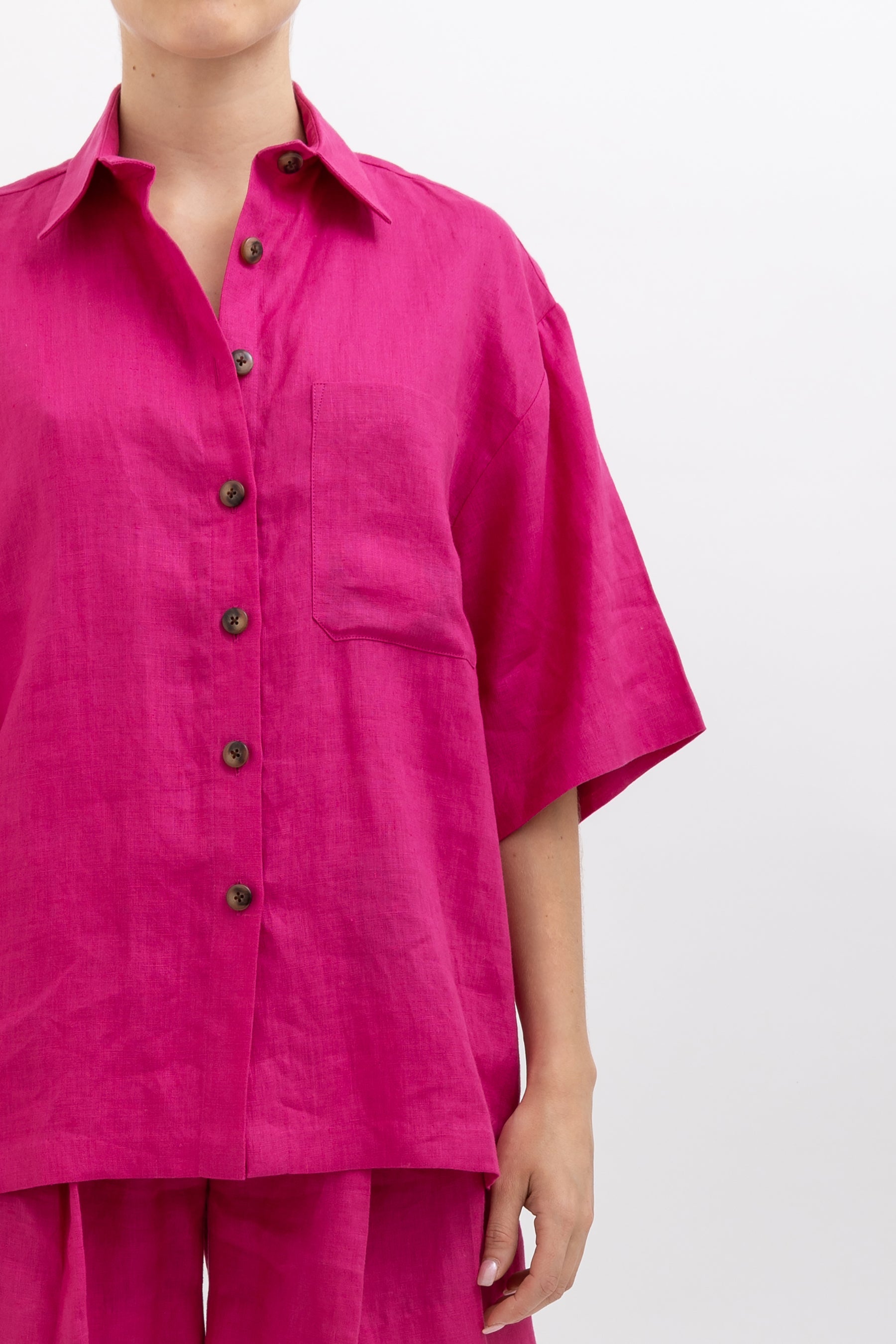 Fai Linen Shirt and Short Set