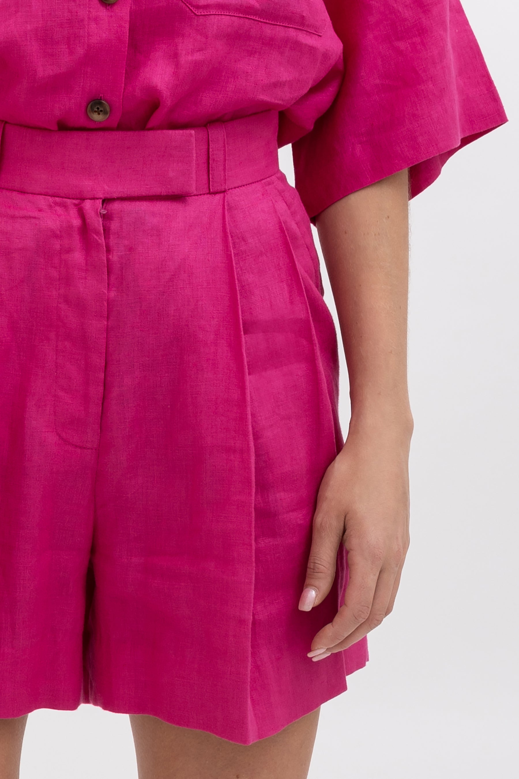 Fai Linen Shirt and Short Set