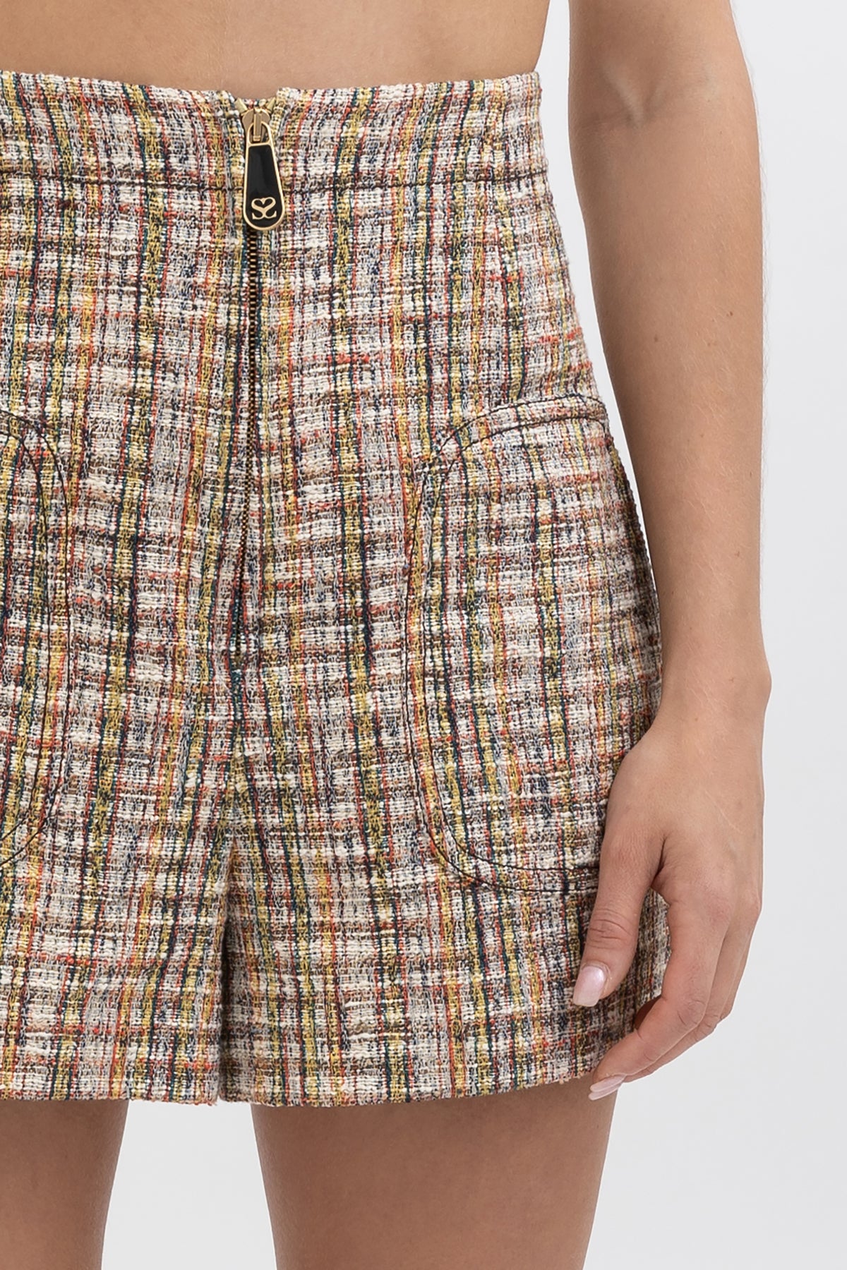 Tweed Woven Short