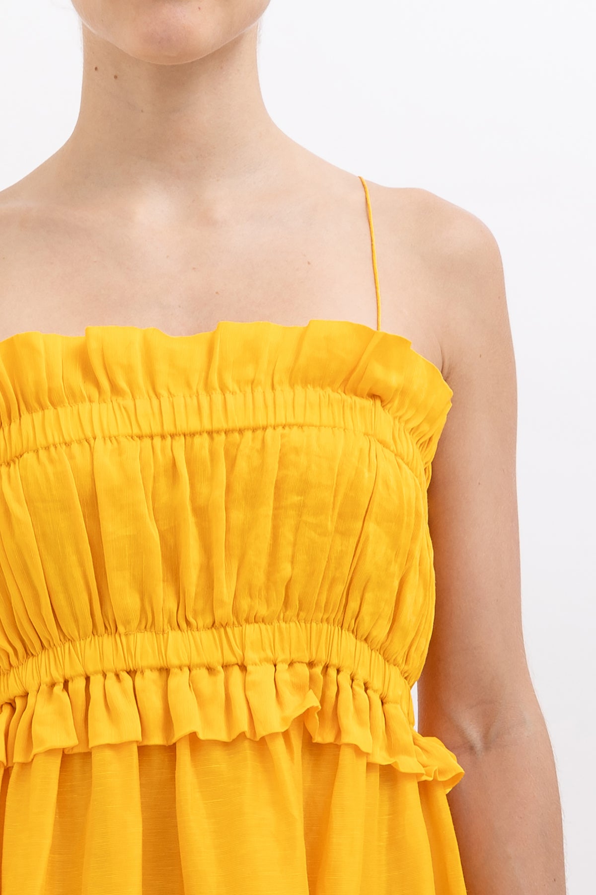 Canary Linen Silk Maxi Dress