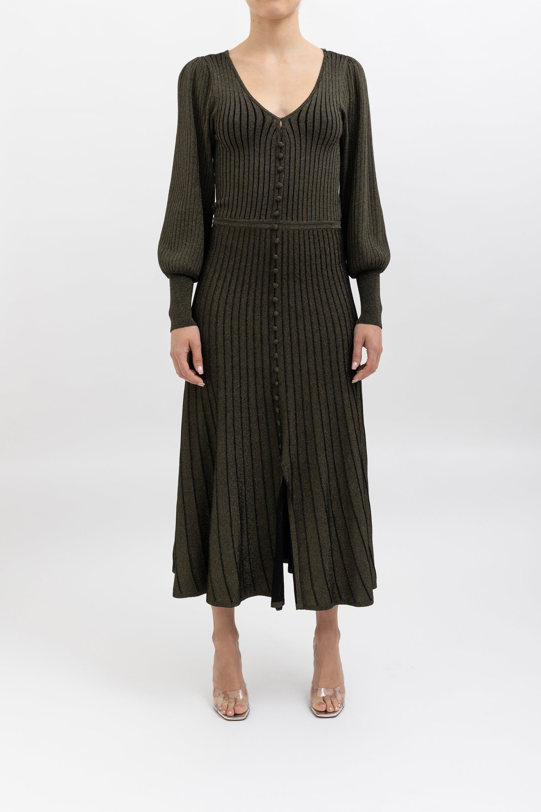 Aure Knitted Lurex Dress