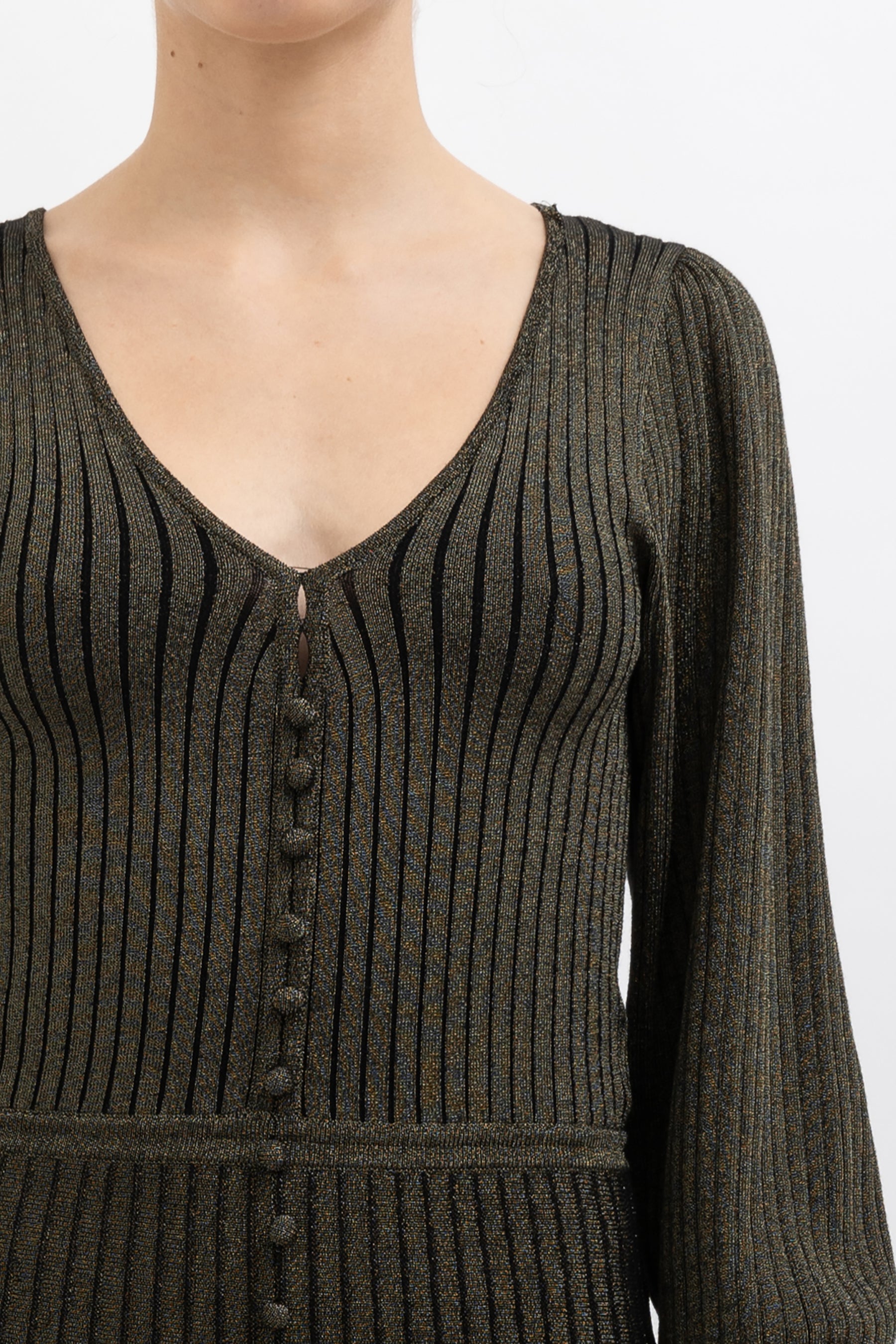 Aure Knitted Lurex Dress