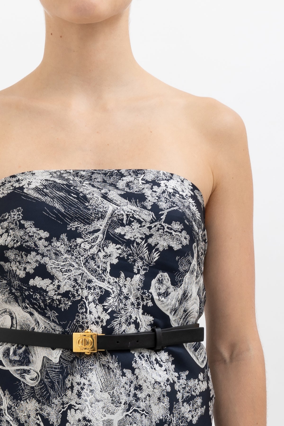 Toile de Jouy Silk Scarf Top
