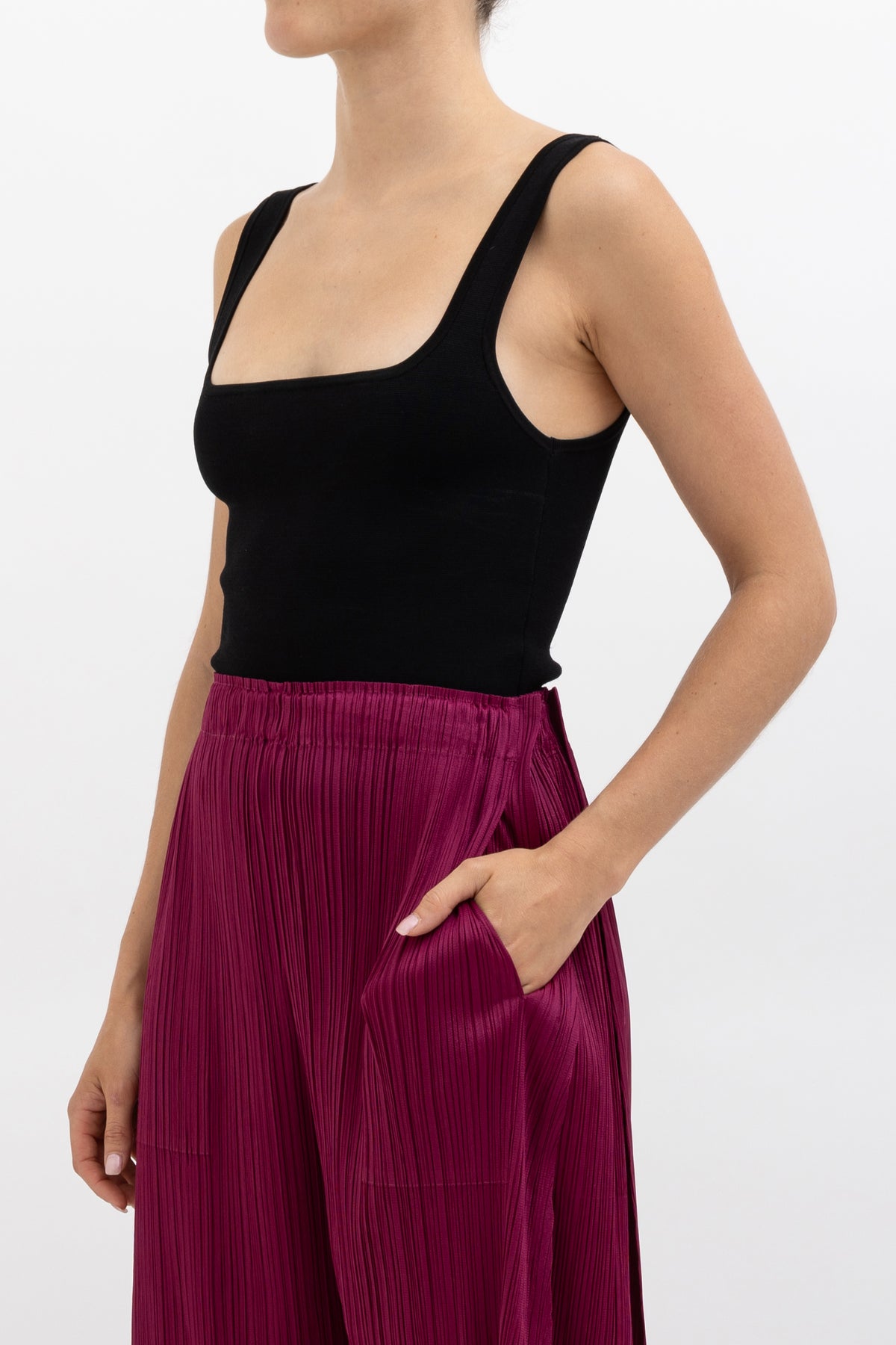 Technical Pleat Pants