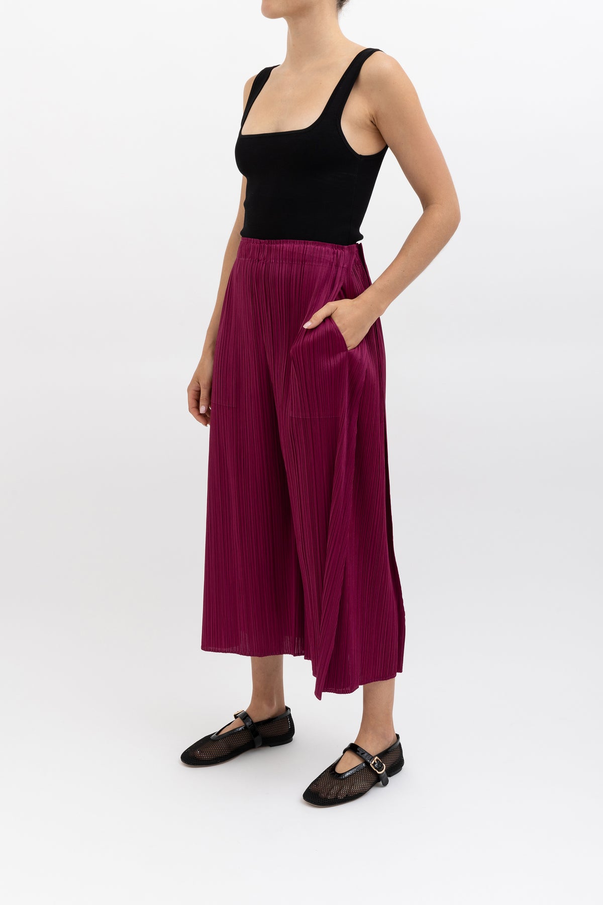 Technical Pleat Pants