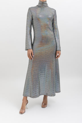 Amaliya Iridescent Midi Dress
