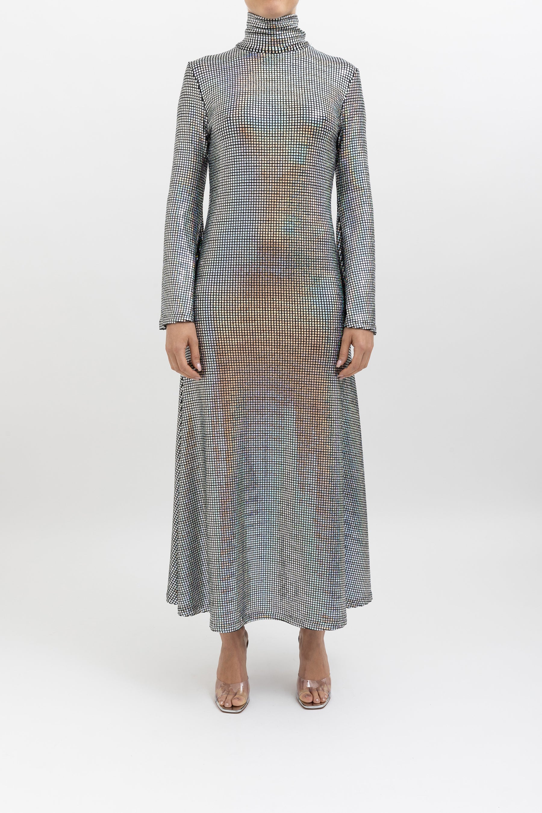 Amaliya Iridescent Midi Dress