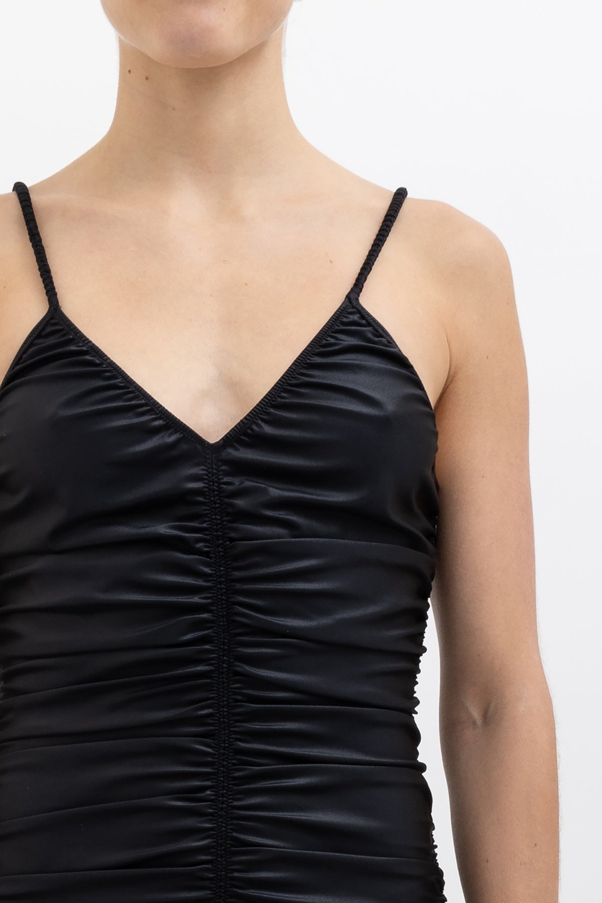 Ruched Stretch Jersey Dress