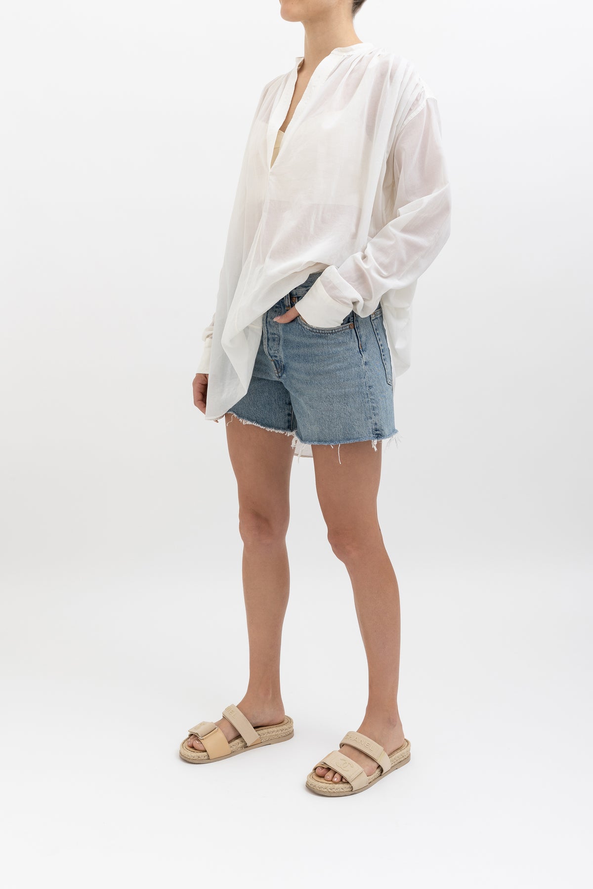 Oversized Peasant Blouse