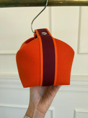 Hermès Orange Feu Small Bride-a-Brac Case