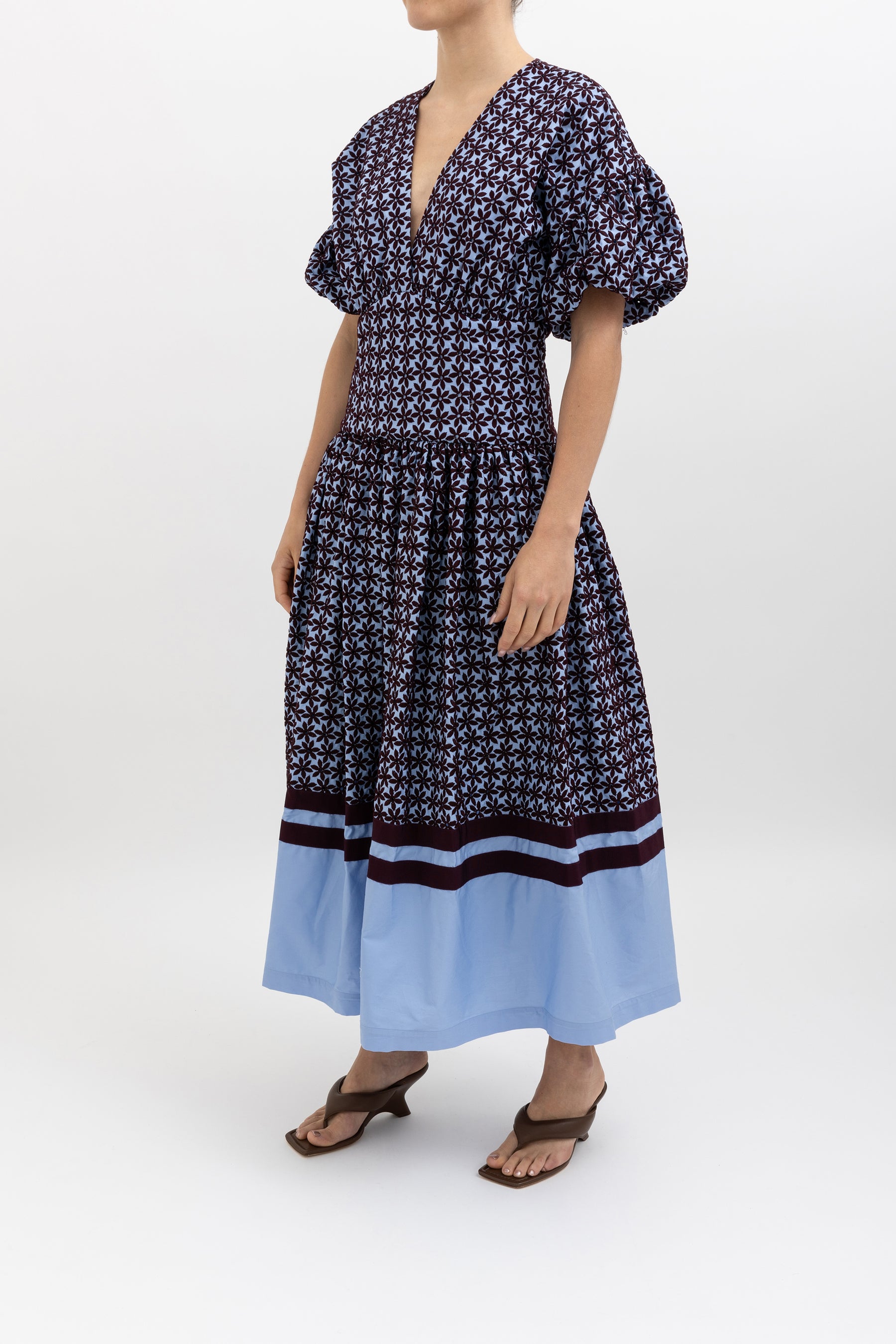 Allie Embroidered Midi Dress