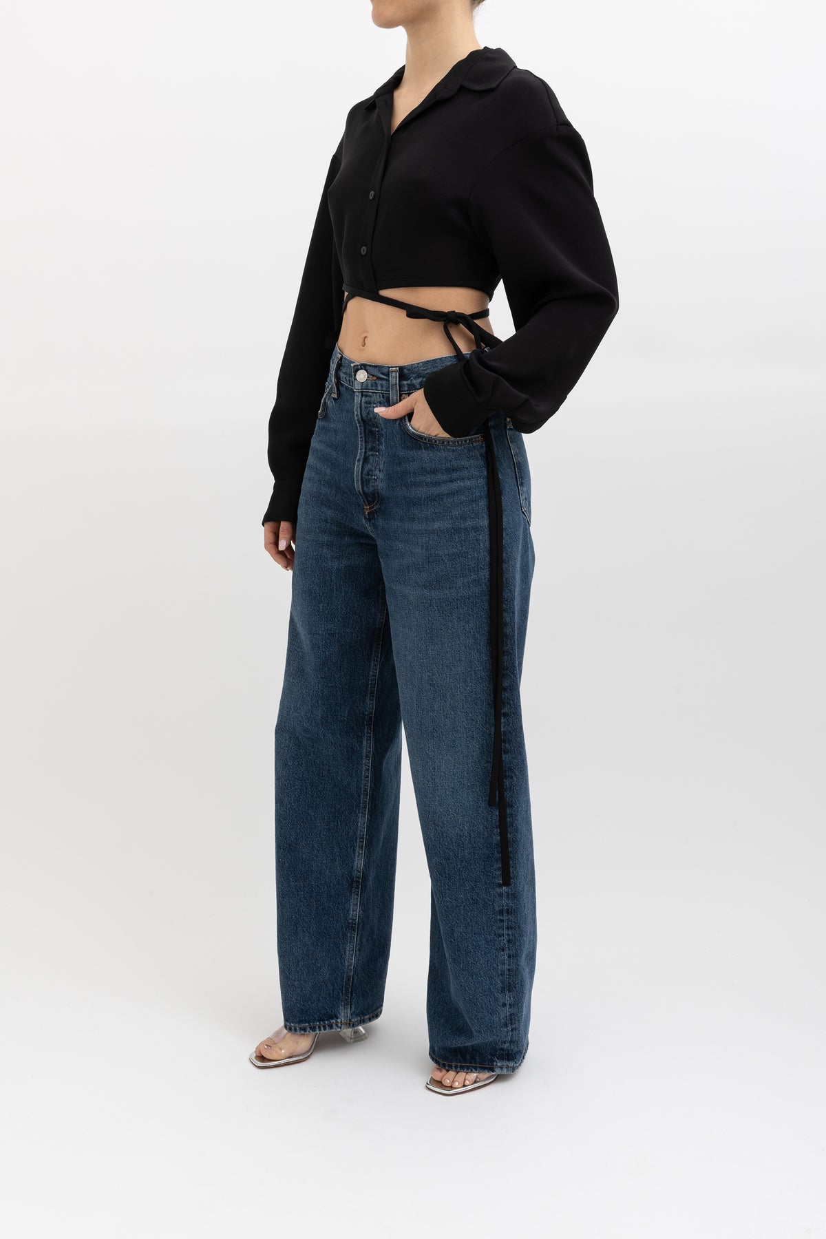 Cropped Wrap Top