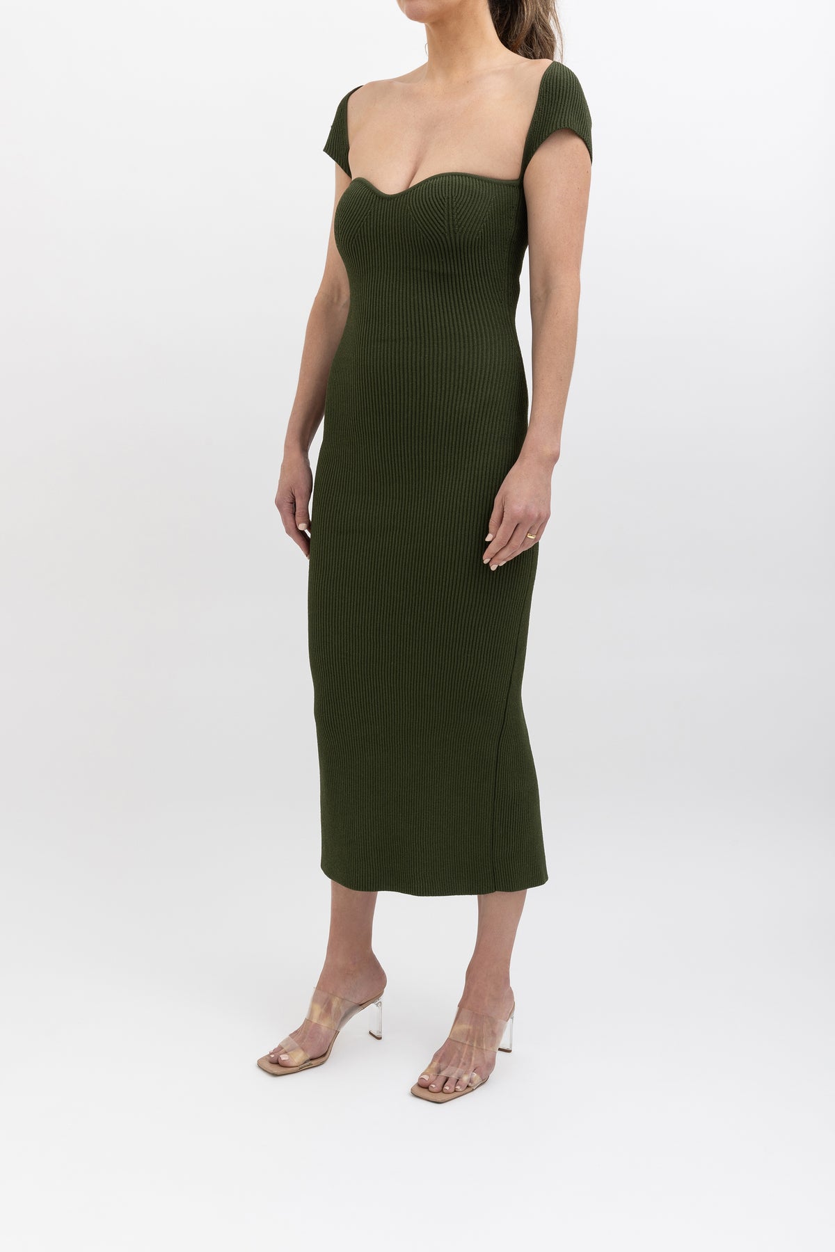 Crepe Midi Dress